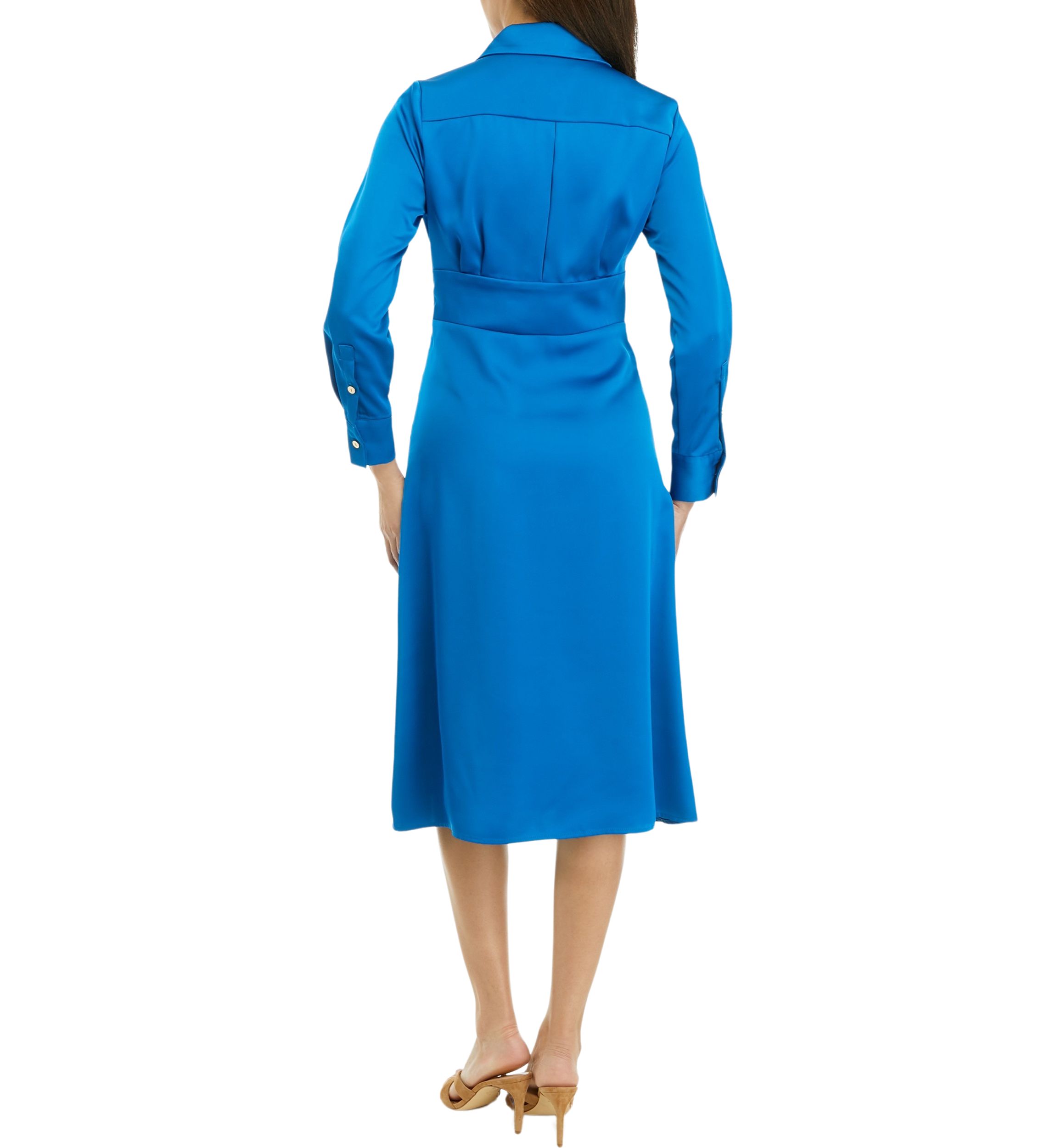 Womens Long Sleeve Collared Shirtdress
