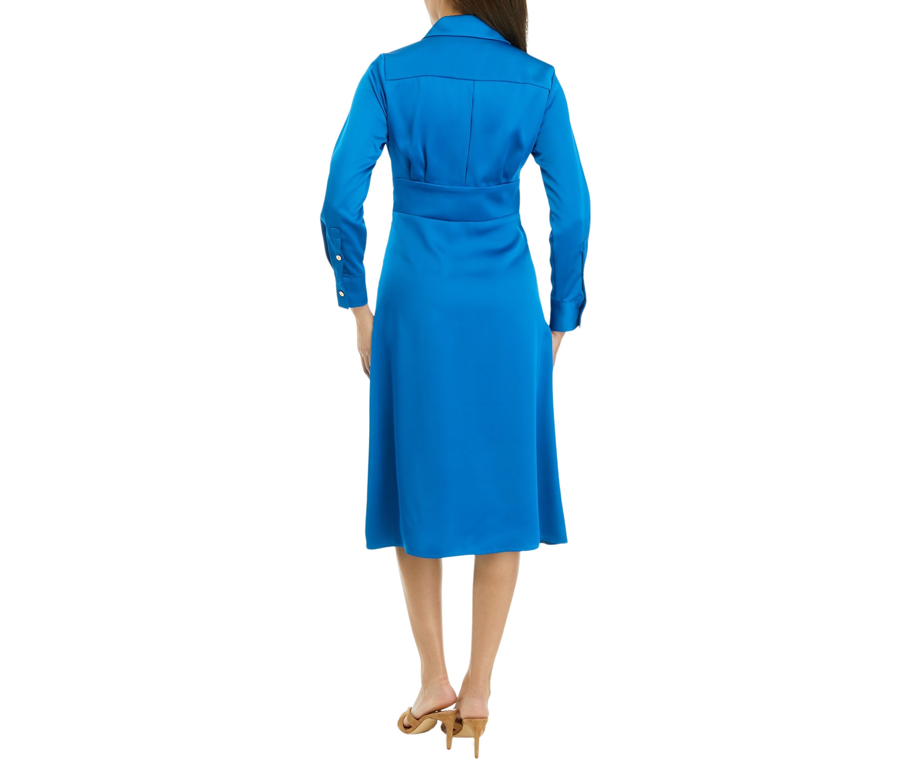 Womens Long Sleeve Collared Shirtdress