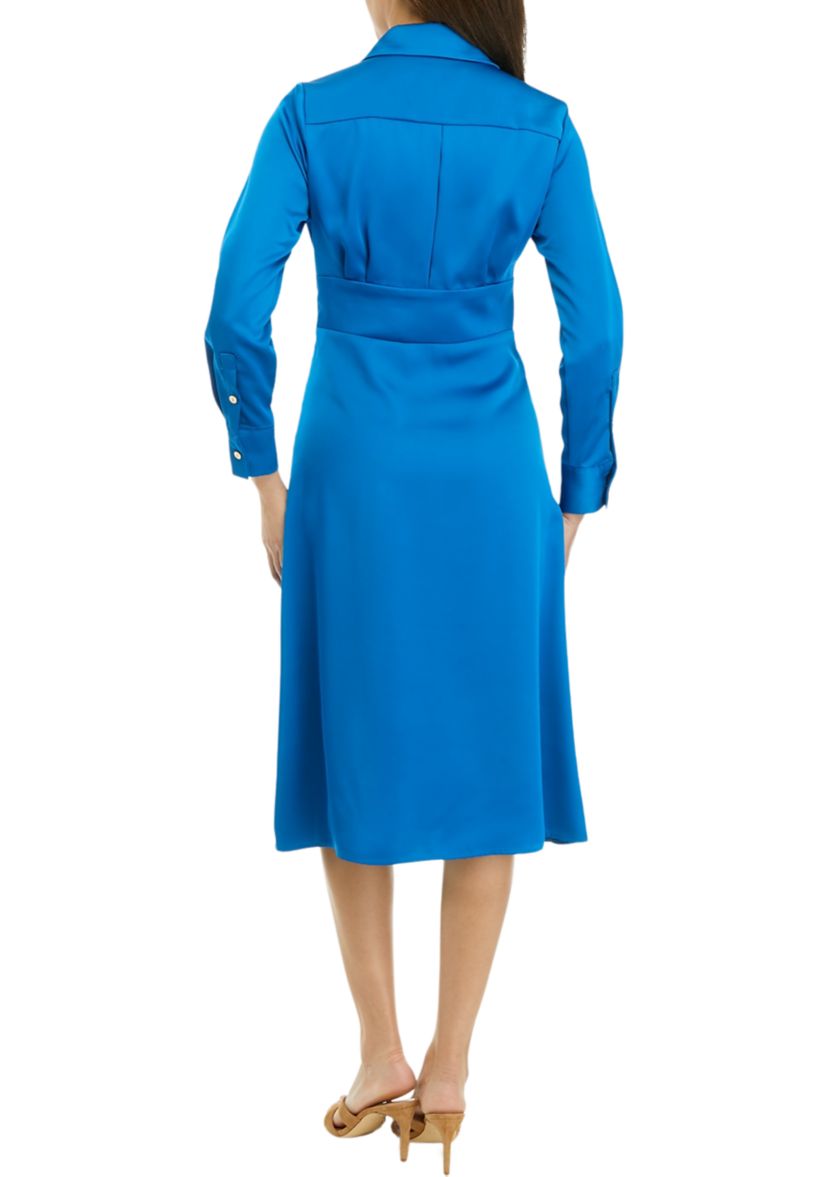 Womens Long Sleeve Collared Shirtdress