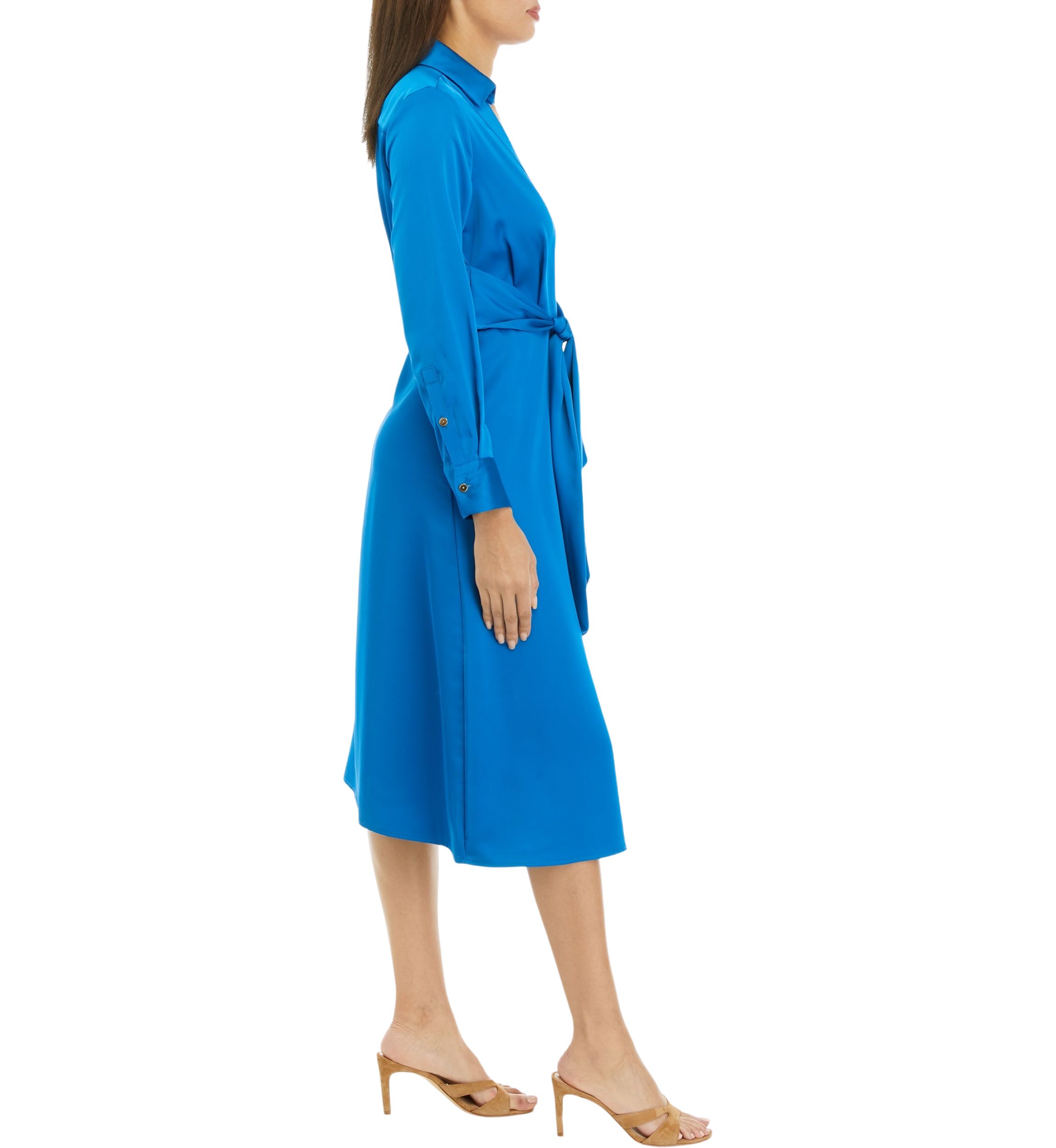 Womens Long Sleeve Collared Shirtdress