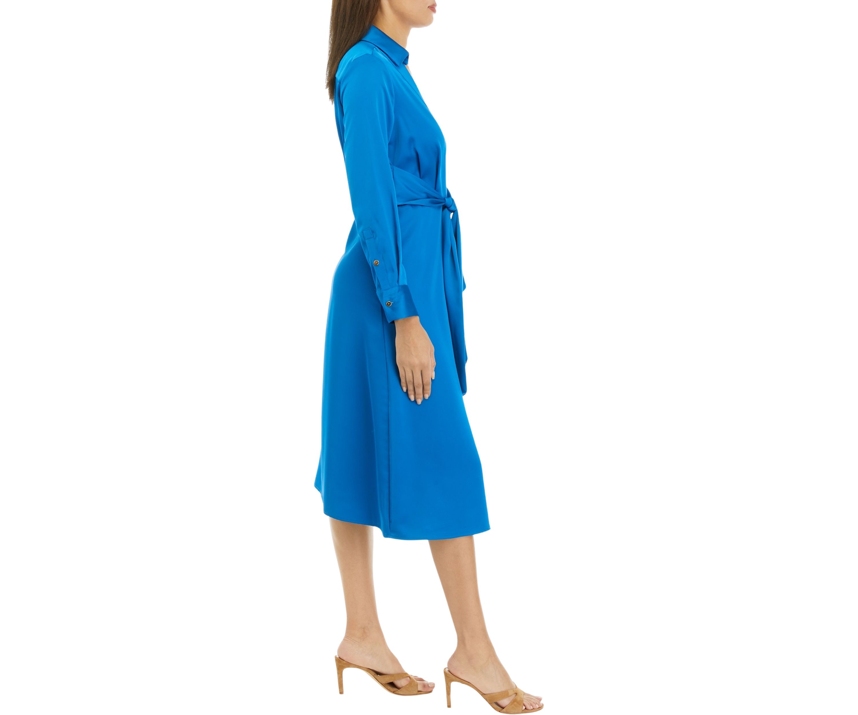 Womens Long Sleeve Collared Shirtdress