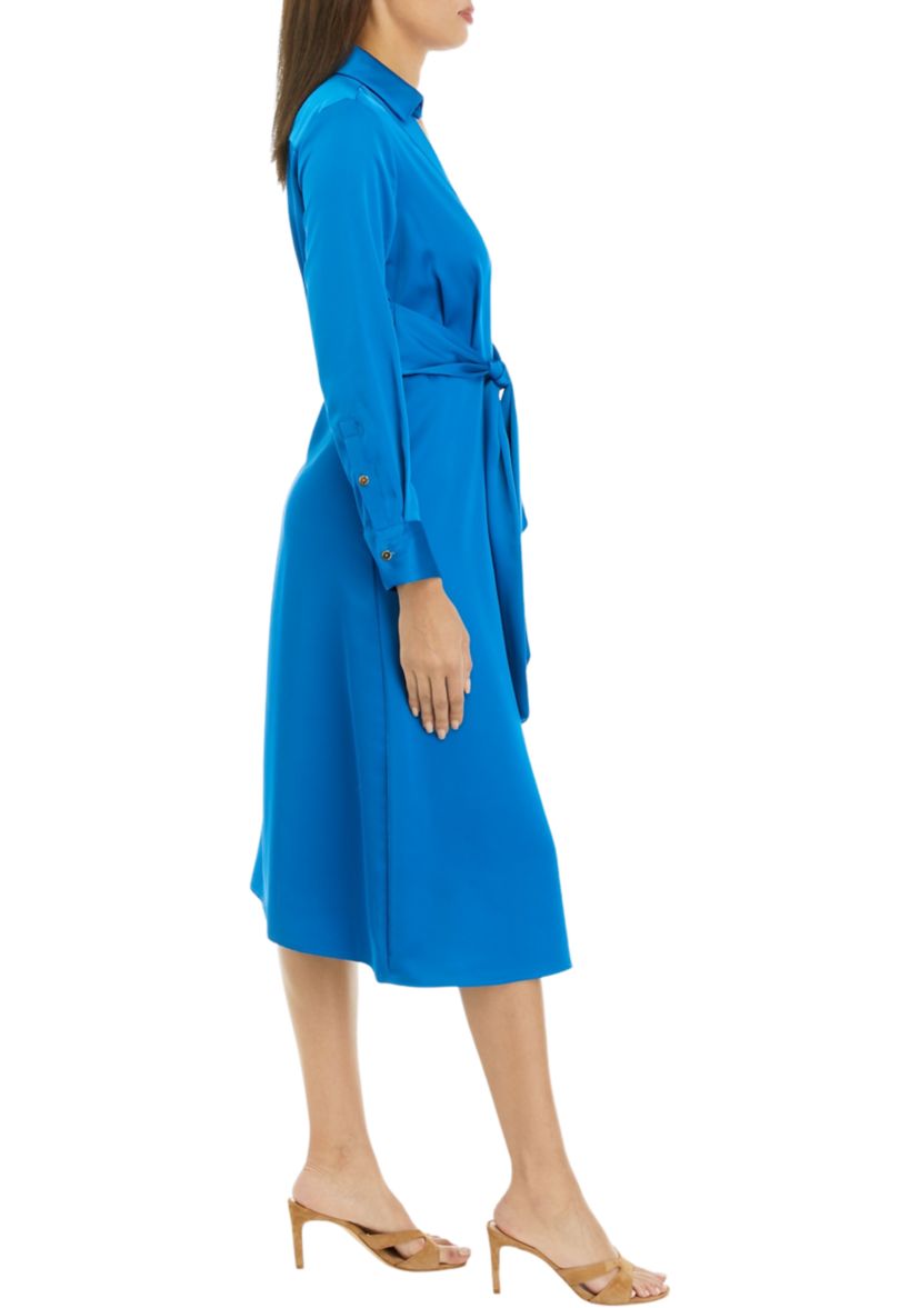 Womens Long Sleeve Collared Shirtdress