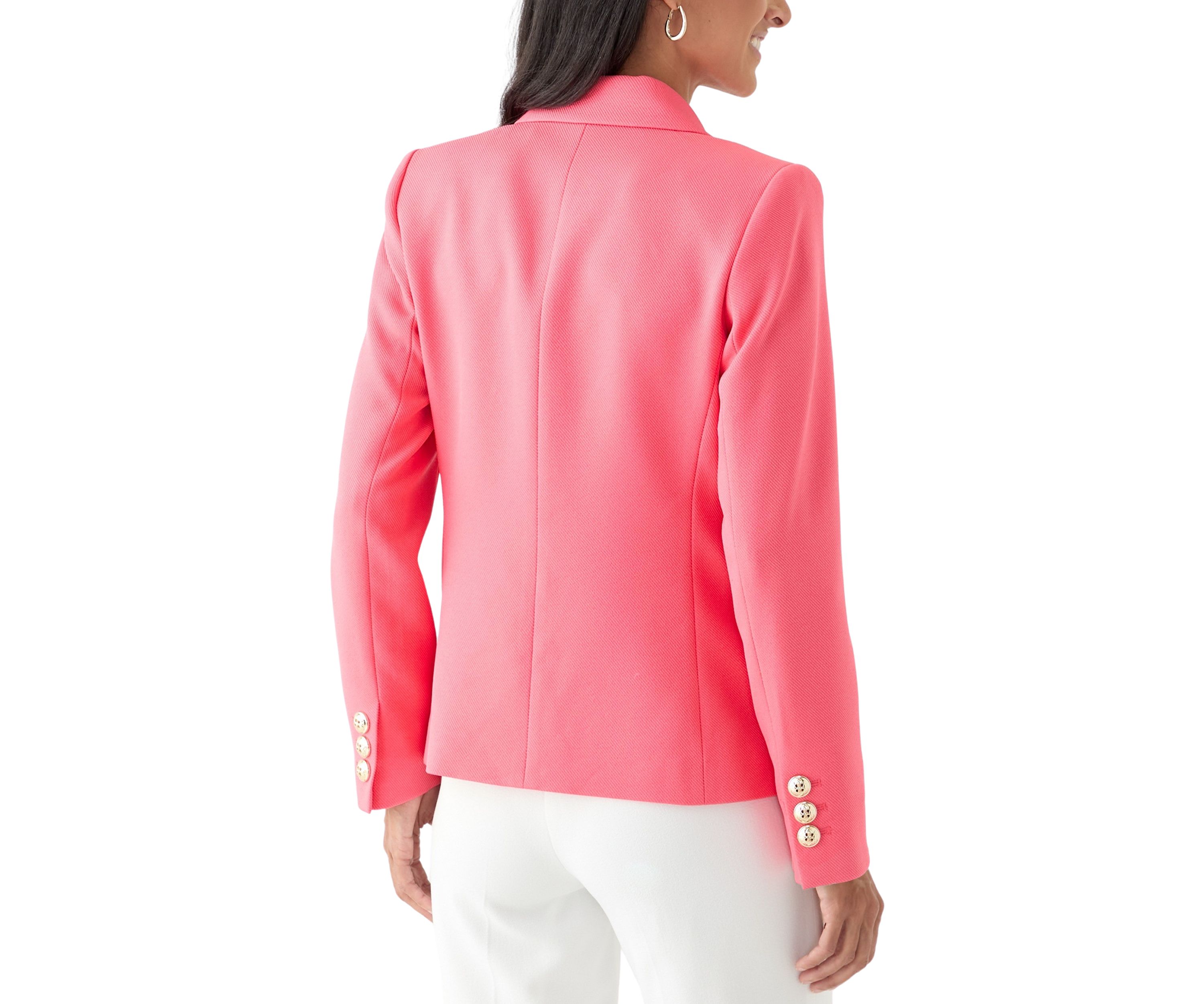Womens Double Breasted Twill Jacket