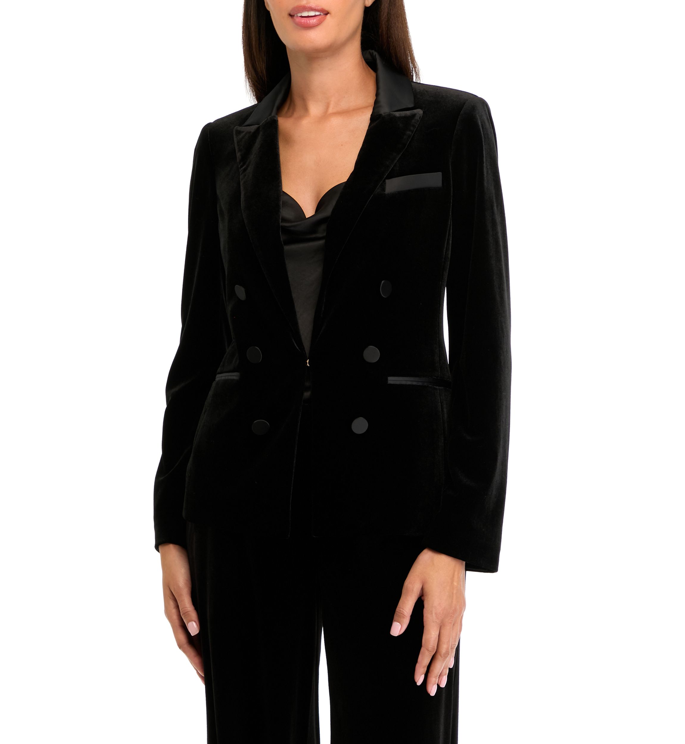 Womens Velvet Satin Jacket