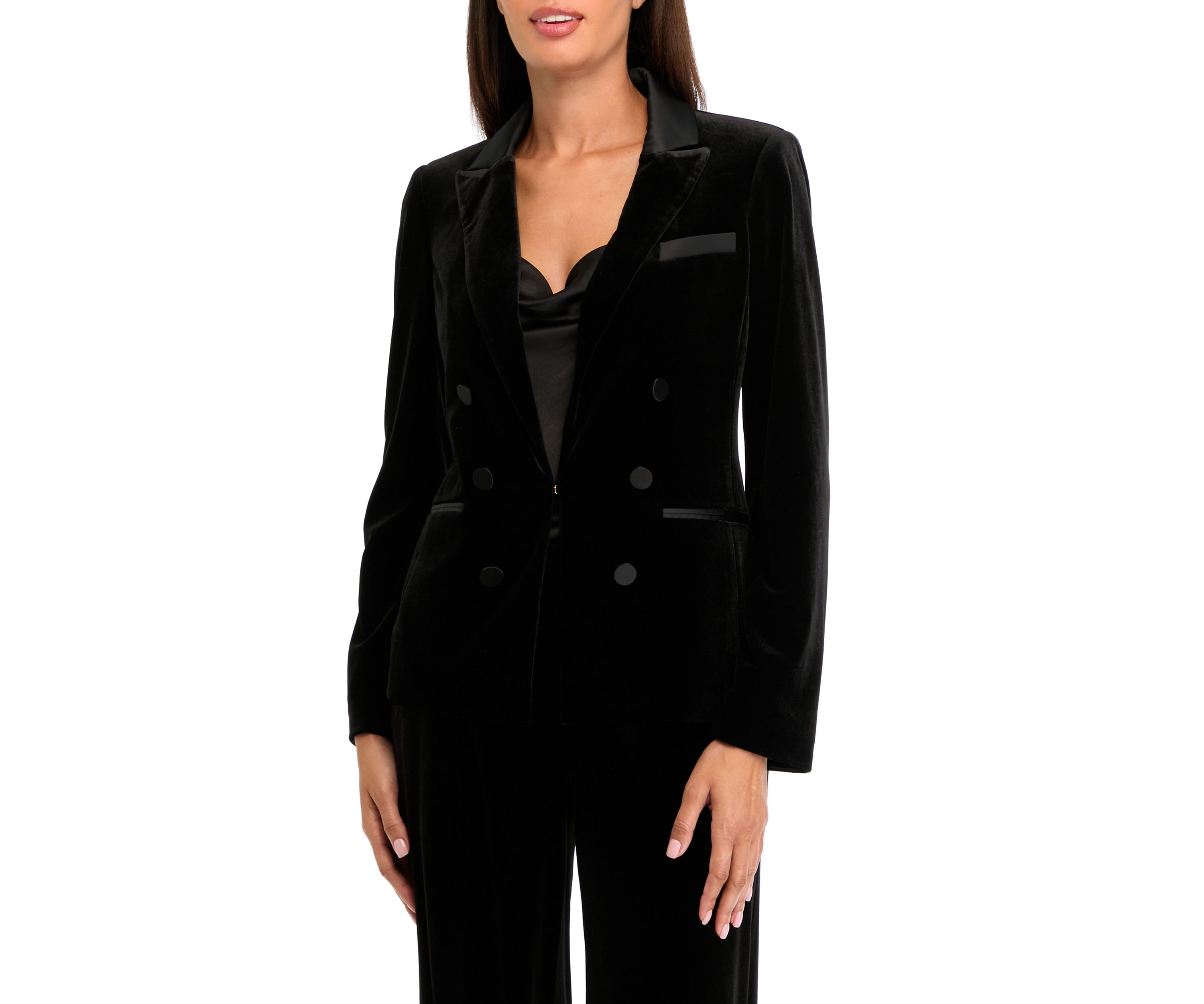 Womens Velvet Satin Jacket