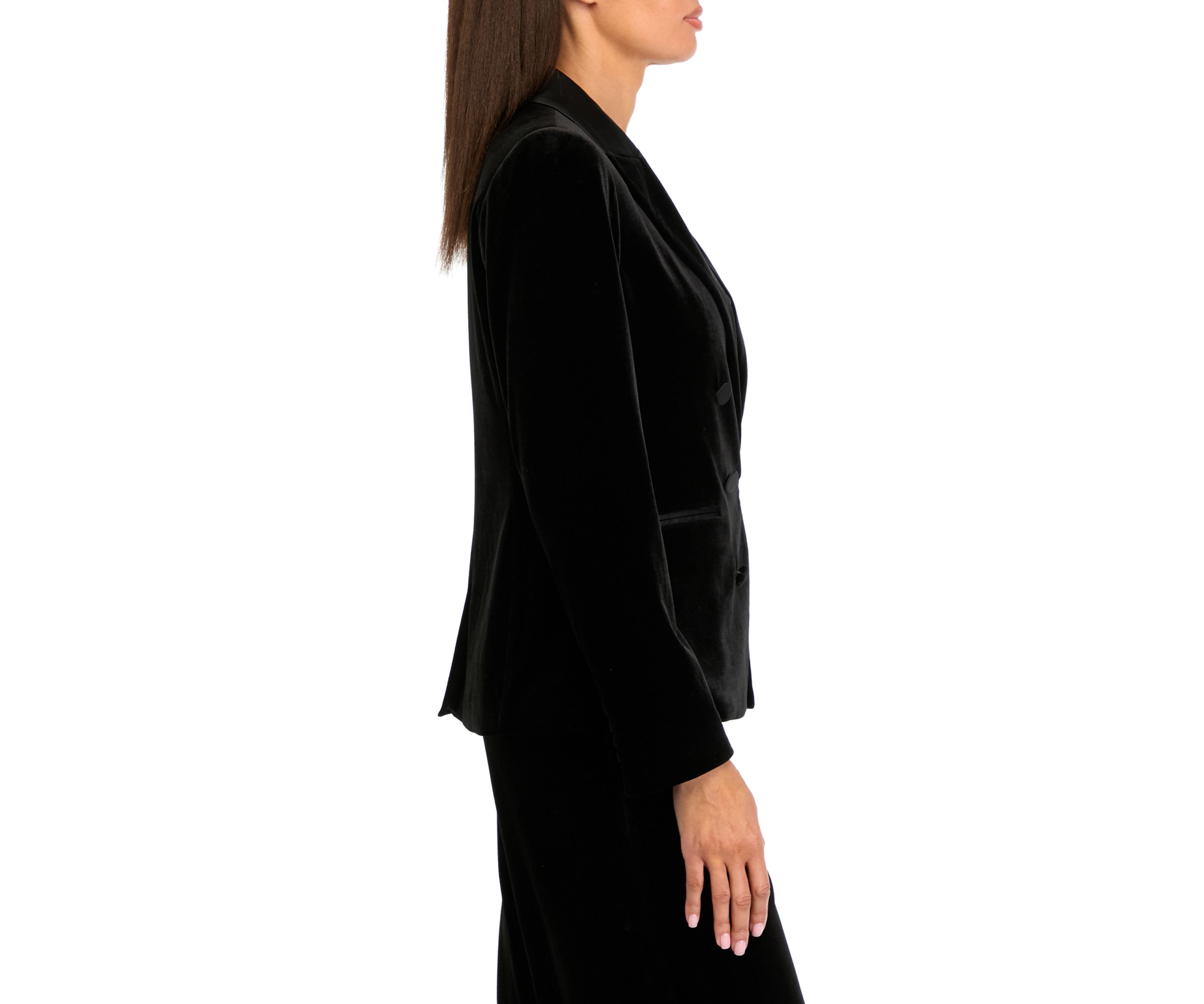 Womens Velvet Satin Jacket
