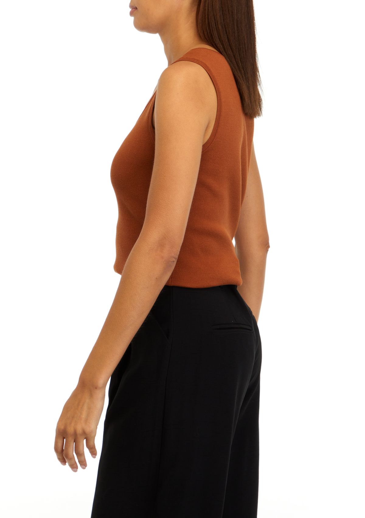 Womens Sleeveless Knit Tank 