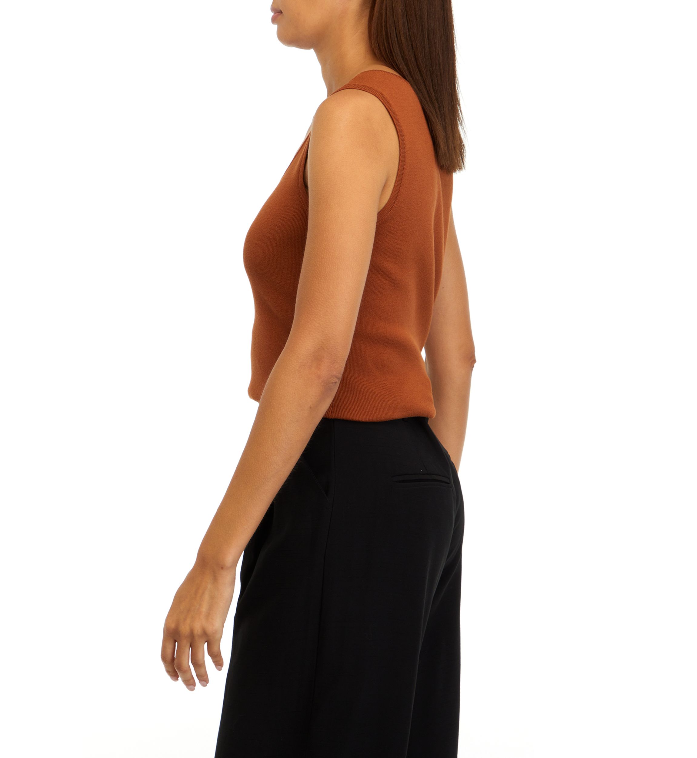 Womens Sleeveless Knit Tank 