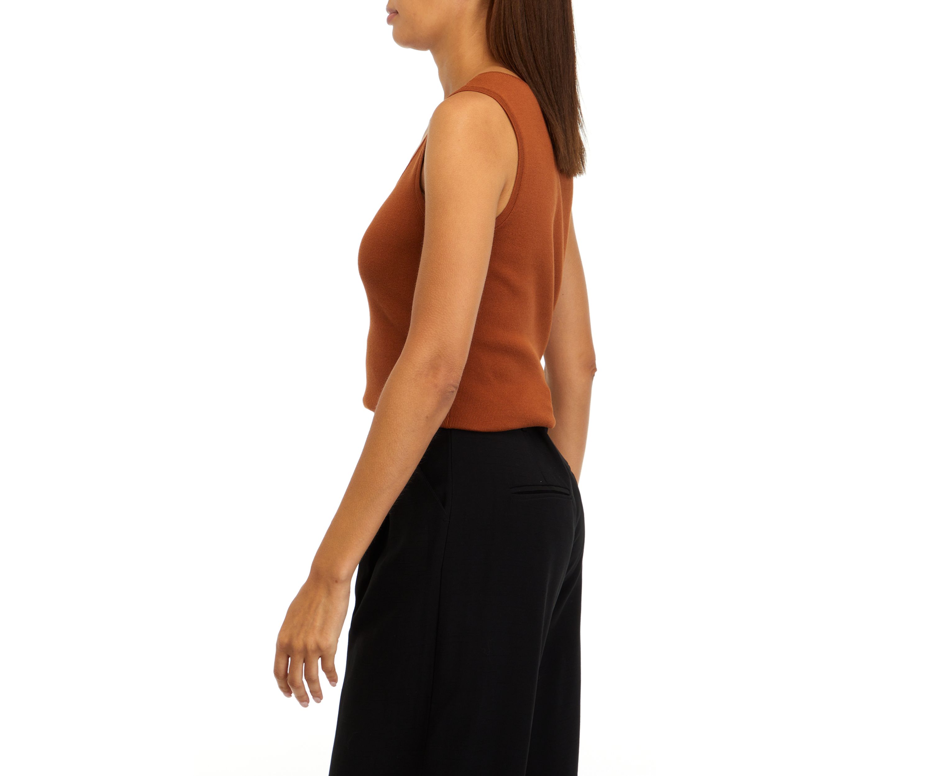 Womens Sleeveless Knit Tank 