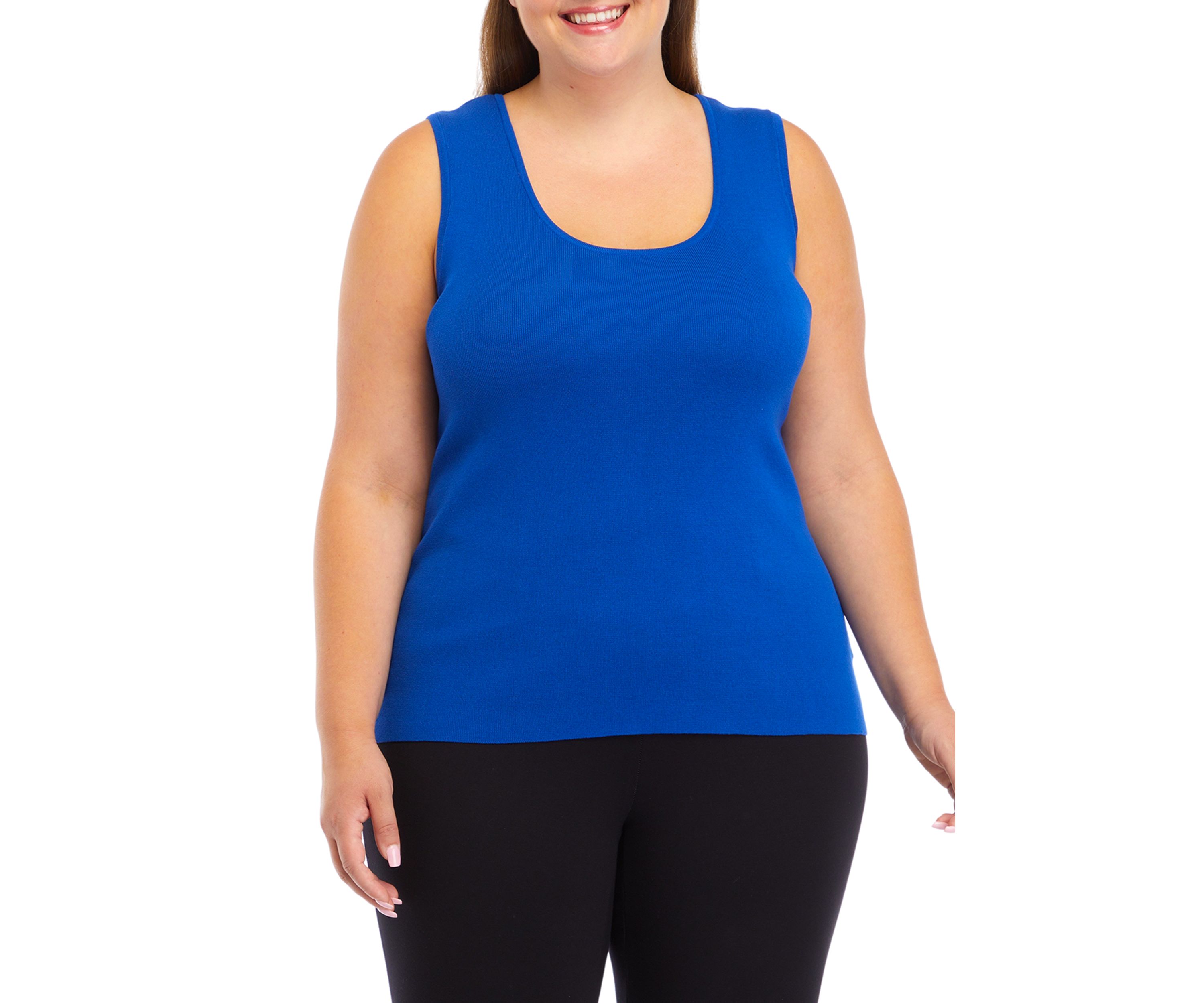 Plus Size Sleeveless Knit Tank