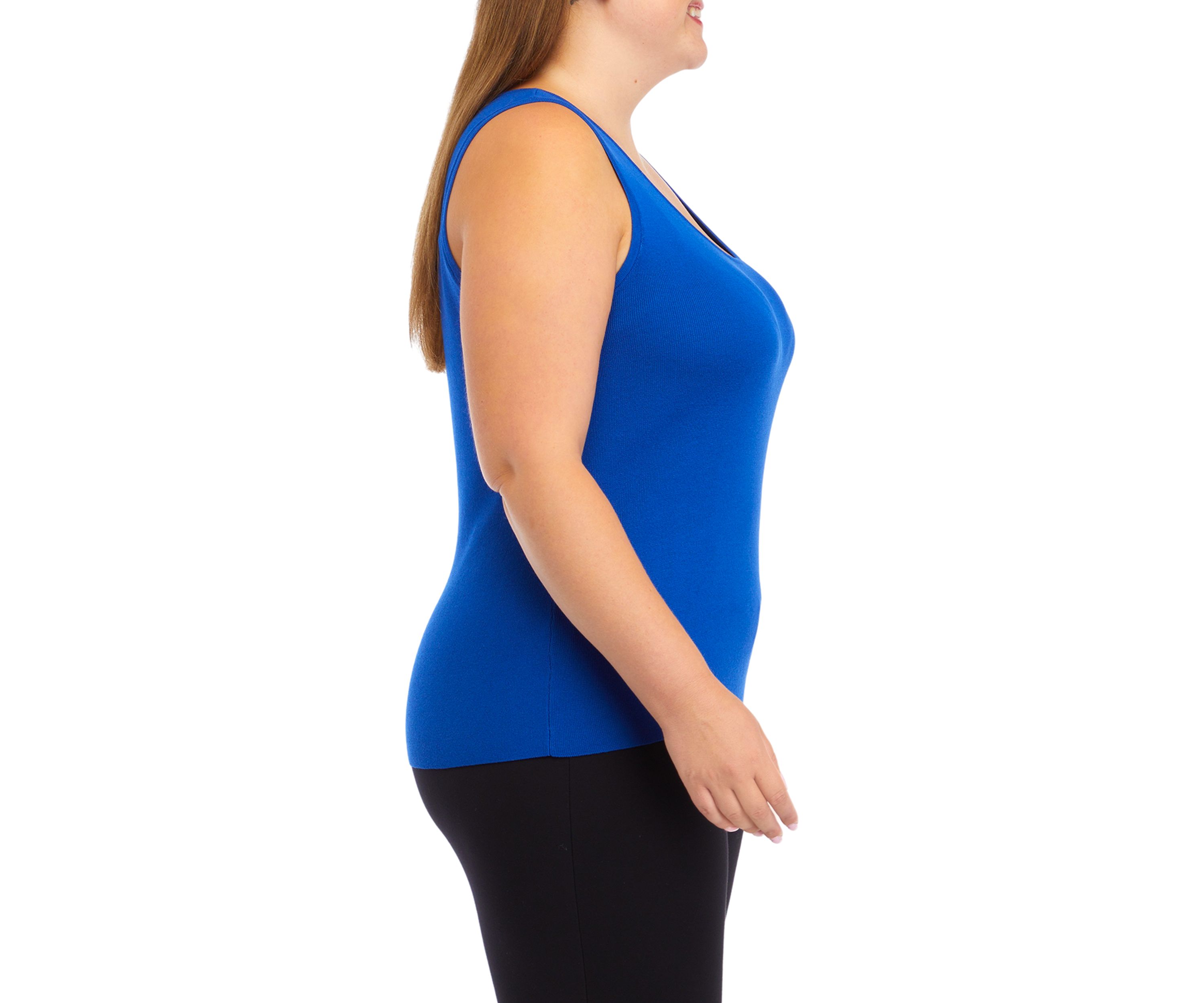 Plus Size Sleeveless Knit Tank