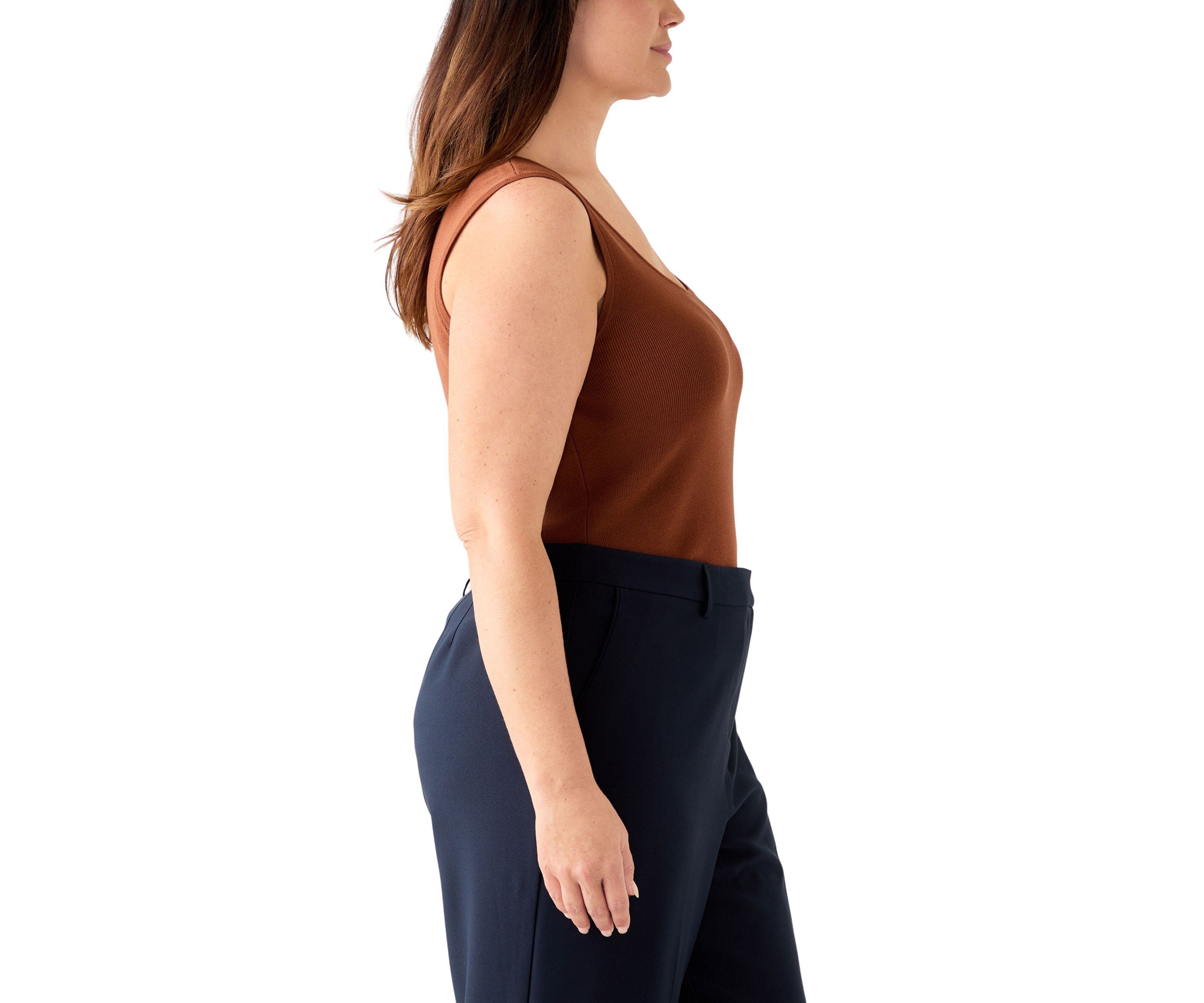 Plus Size Sleeveless Sweater Tank Top