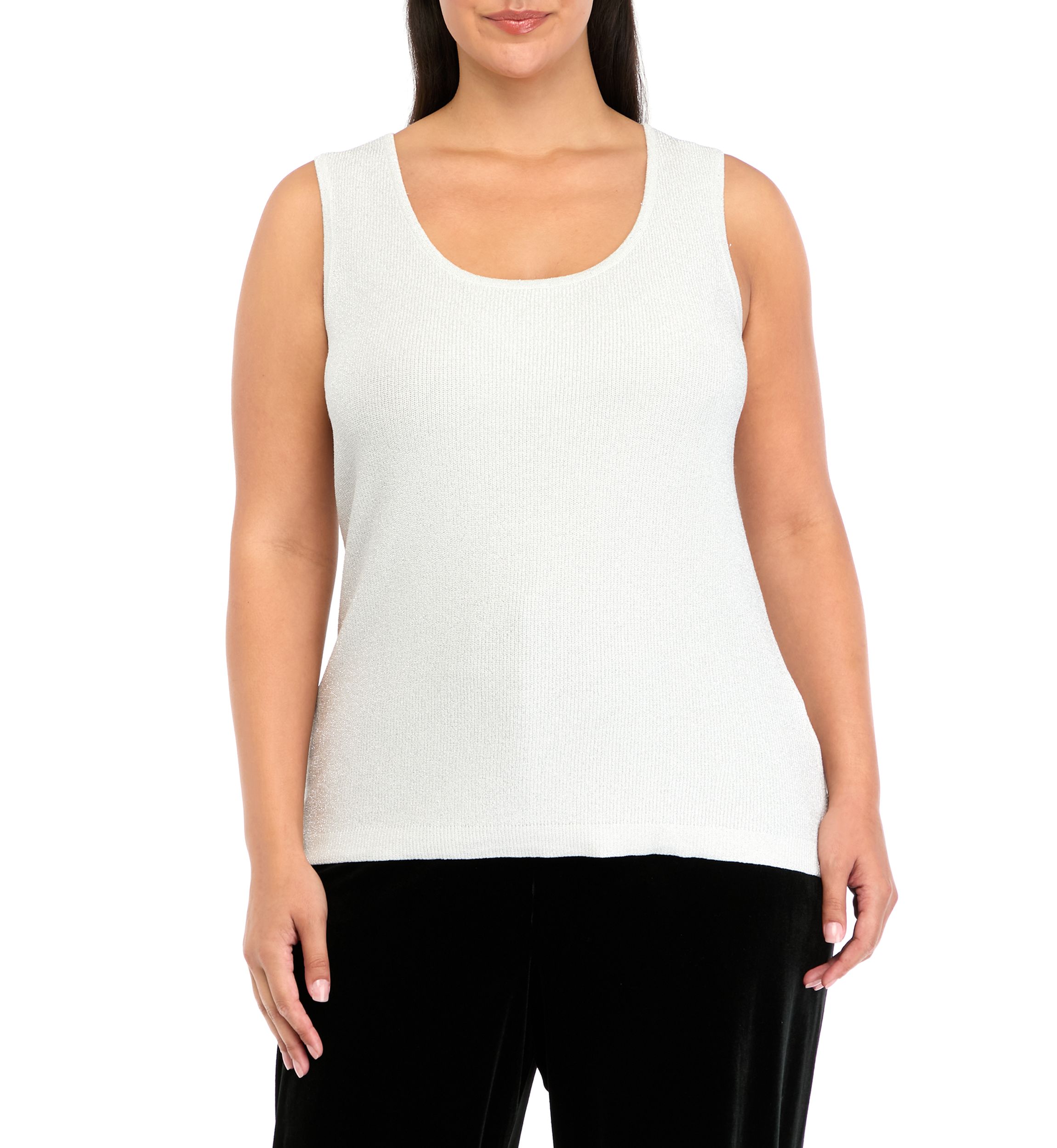 Plus Size Sleeveless Sweater Tank