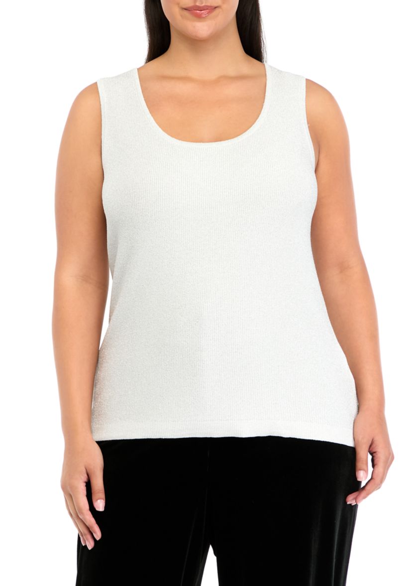 Plus Size Sleeveless Sweater Tank