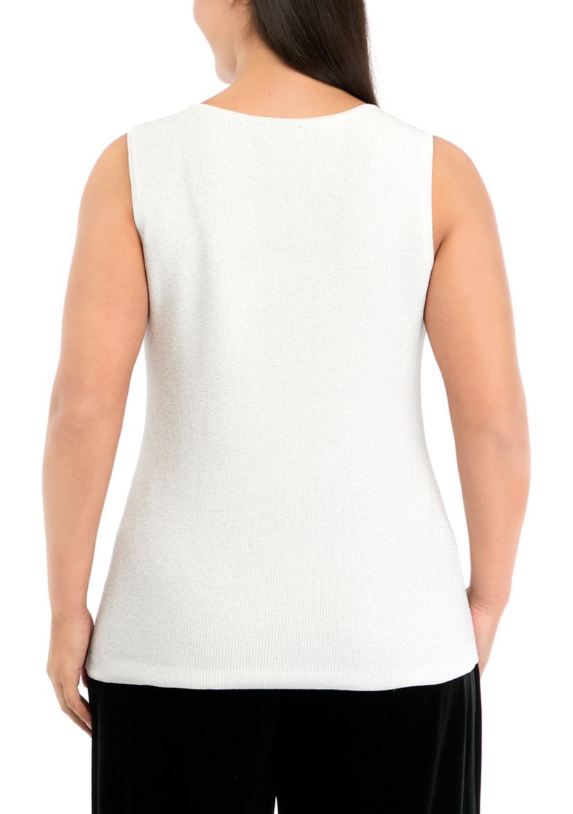 Plus Size Sleeveless Sweater Tank