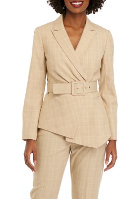 Ladies Business Two Button Slim Fit Pants Suit (blazer & Pants