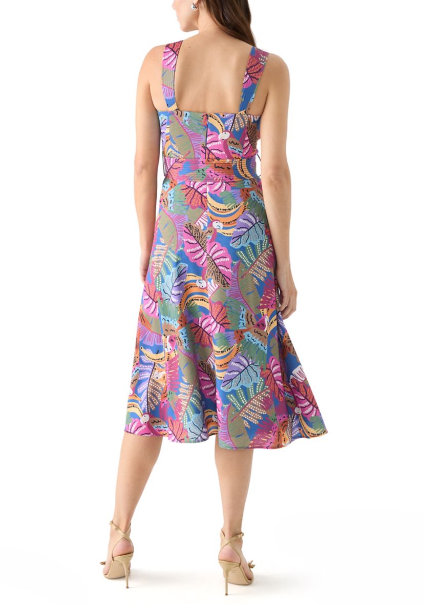 Womens Sleeveless Printed Dress