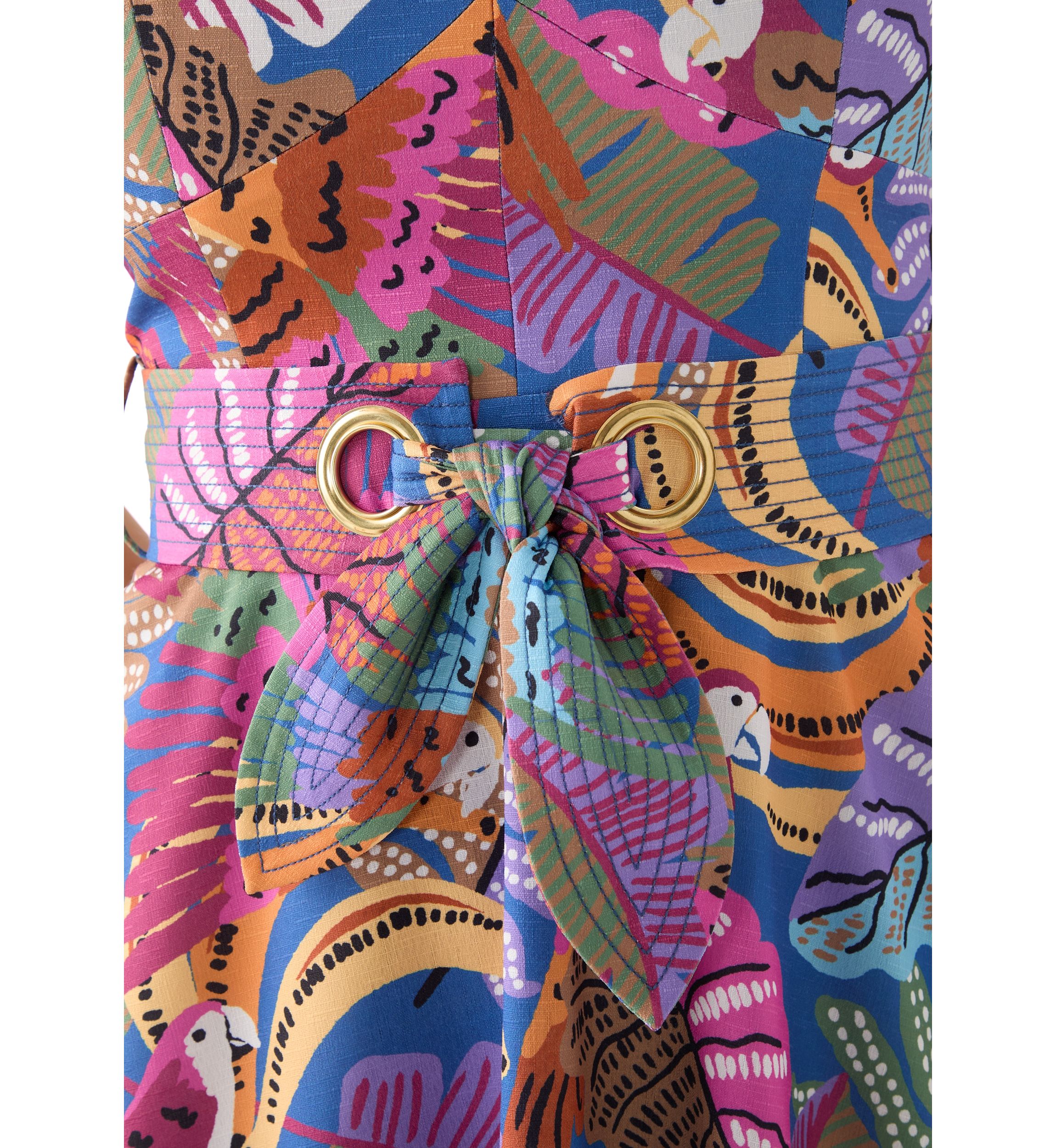 Womens Sleeveless Printed Dress