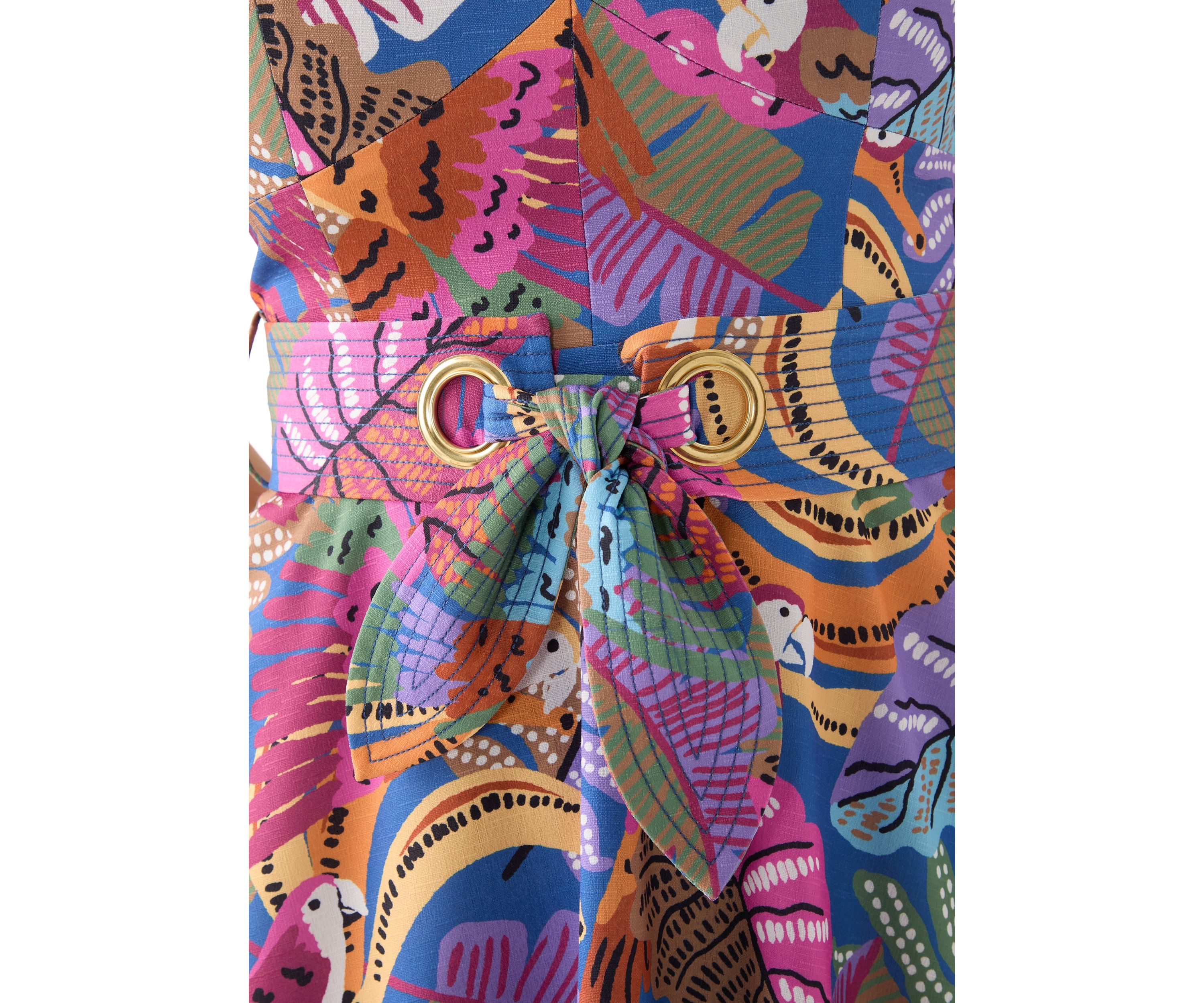 Womens Sleeveless Printed Dress