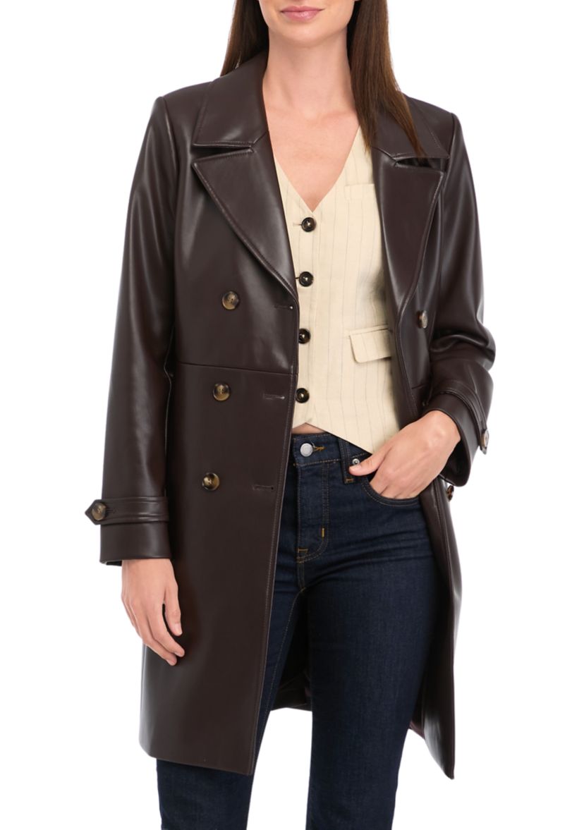 Womens Vegan Leather Topper