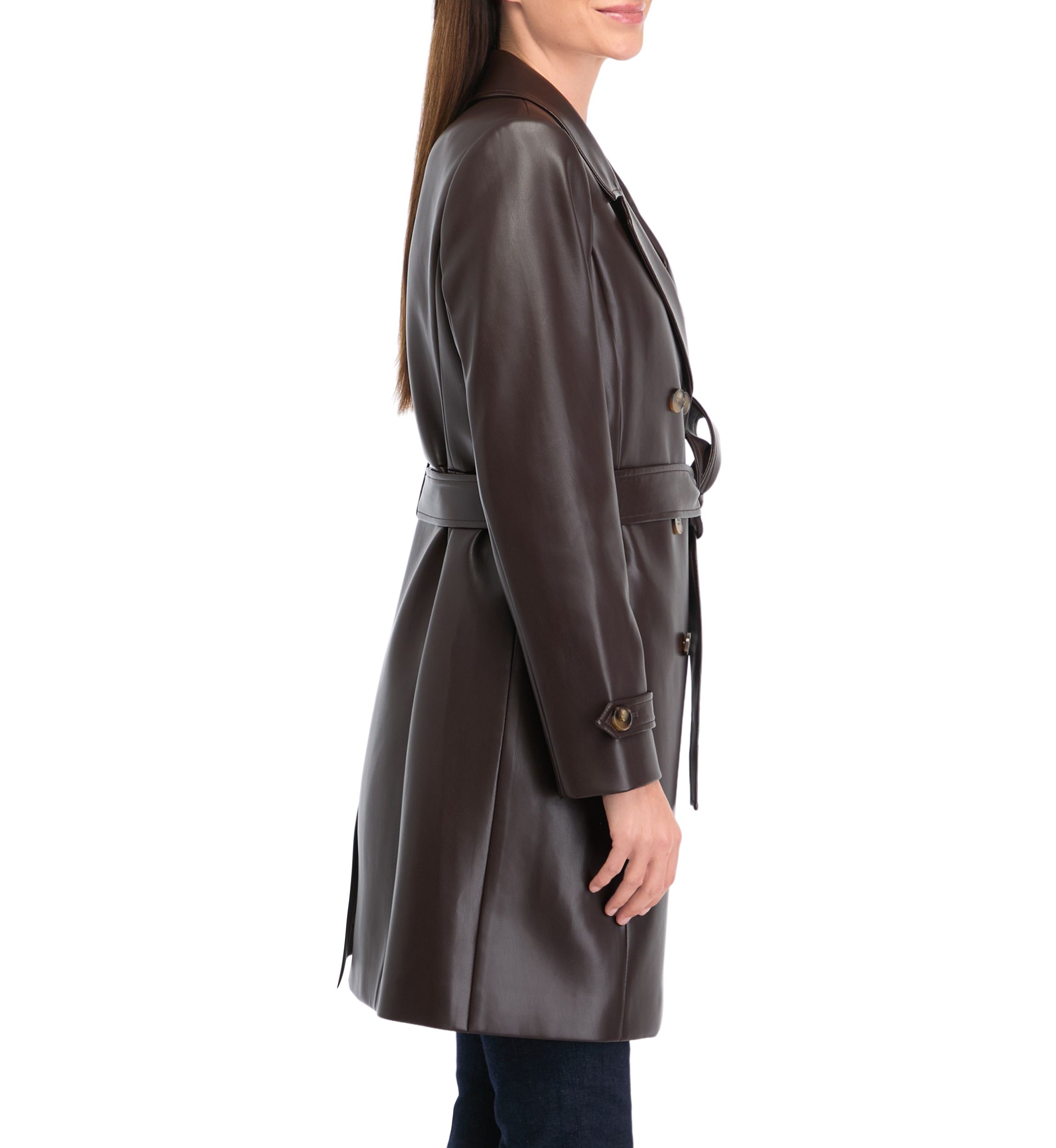 Womens Vegan Leather Topper