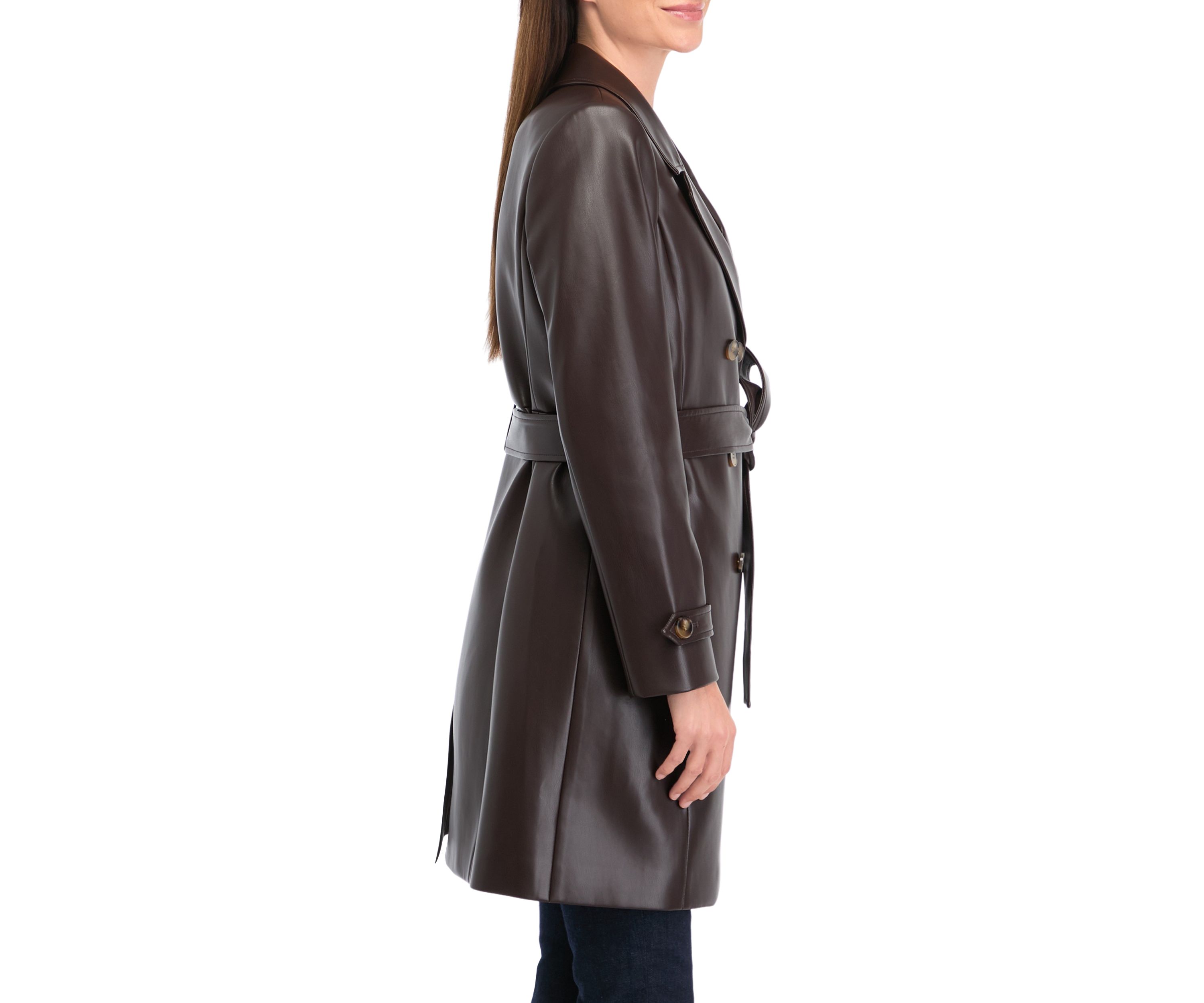 Womens Vegan Leather Topper