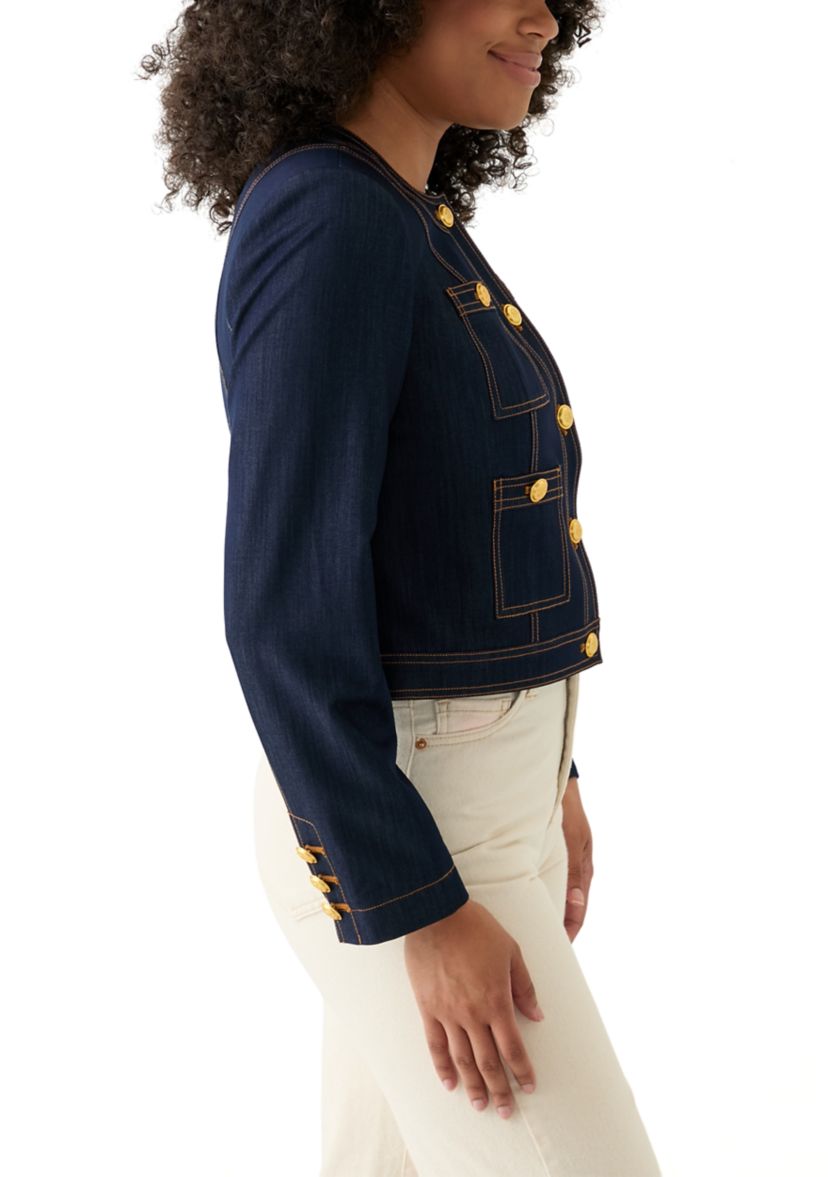 Womens Cropped Denim Jacket
