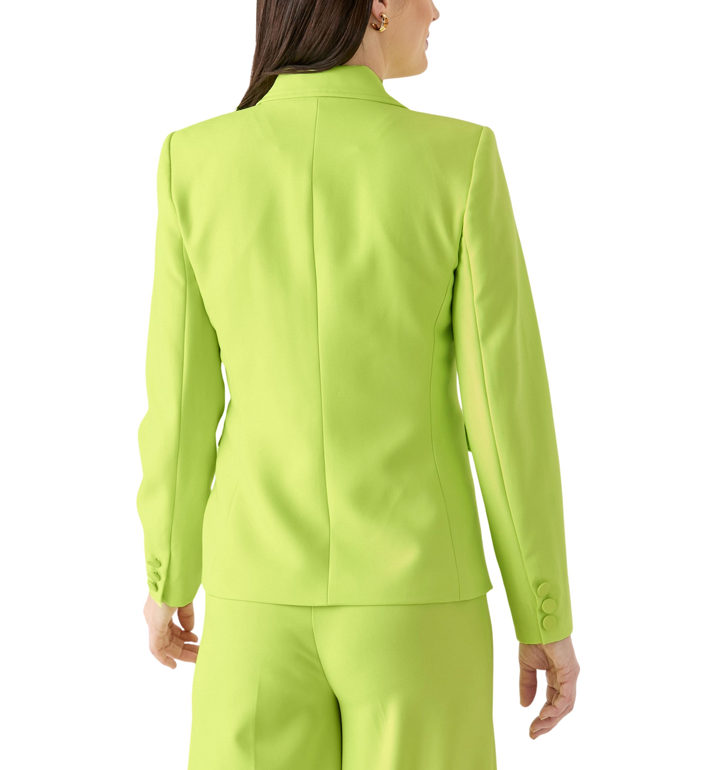 Womens One Button Crepe Suit Separate Jacket