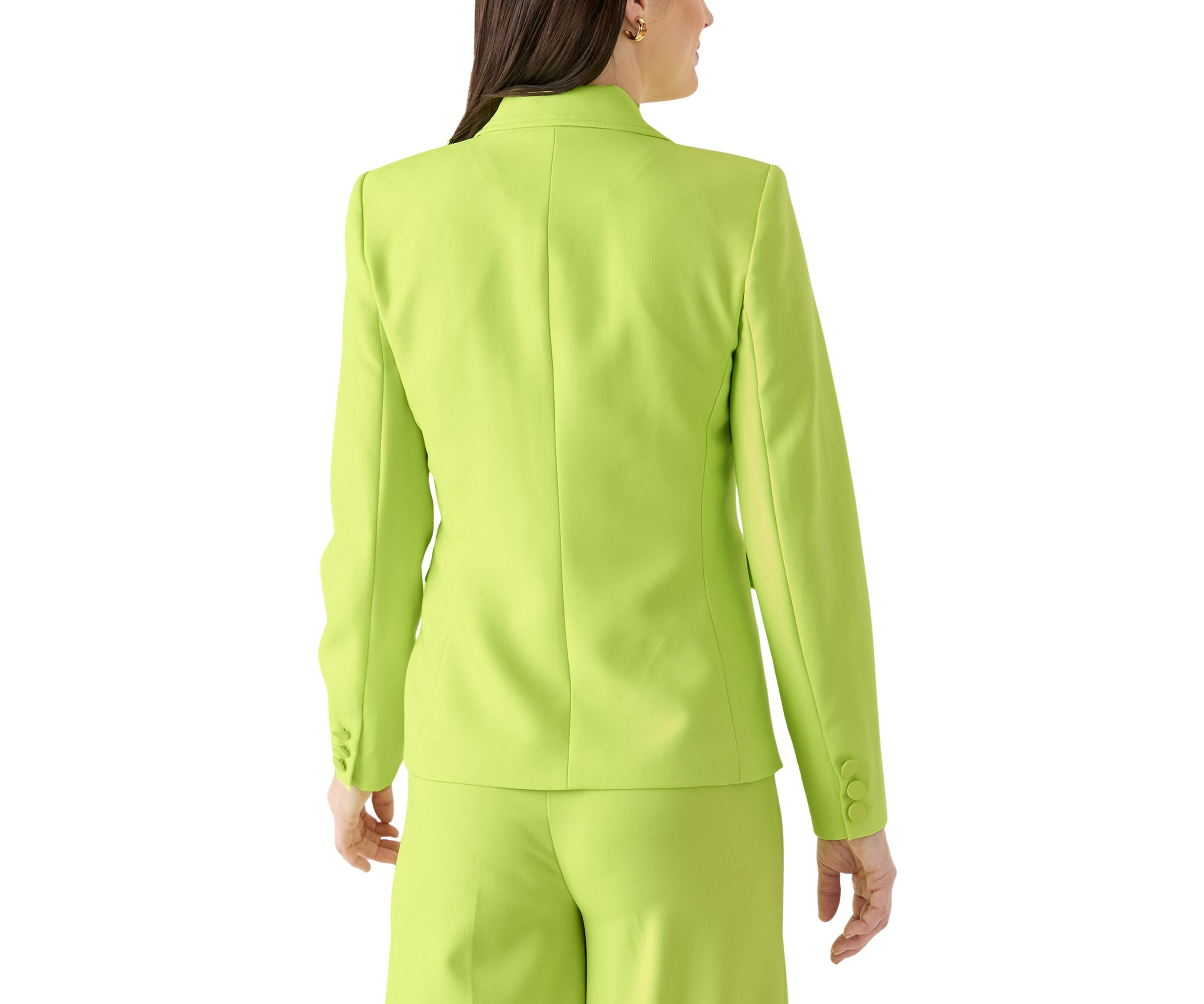 Womens One Button Crepe Suit Separate Jacket