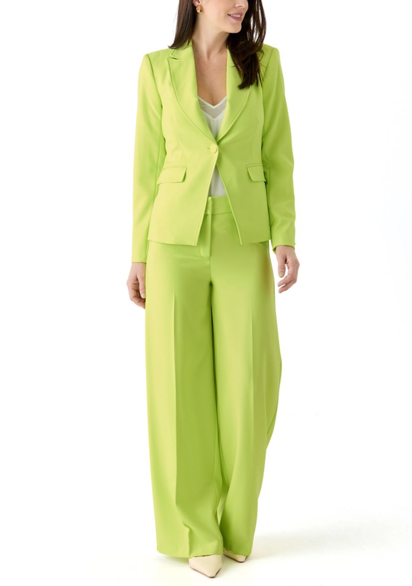 Womens One Button Crepe Suit Separate Jacket