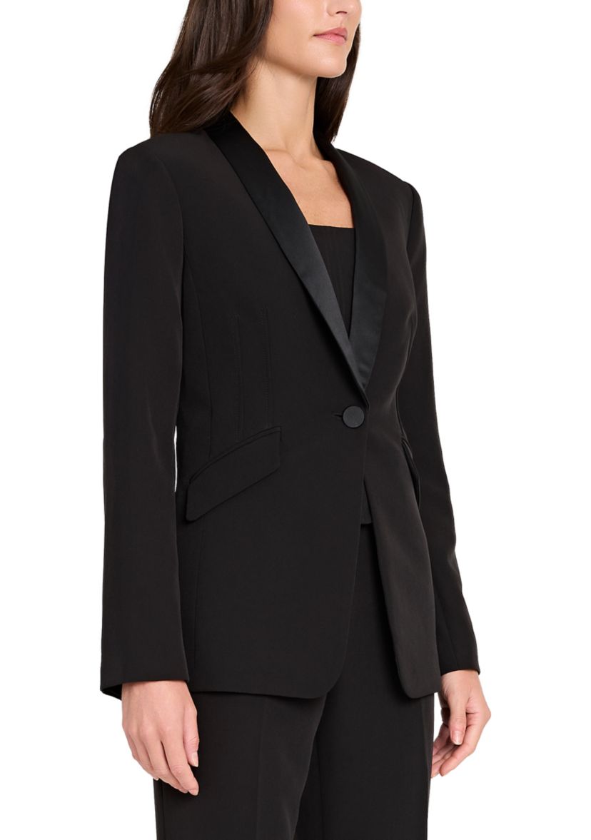 Womens One Button Velvet Tux