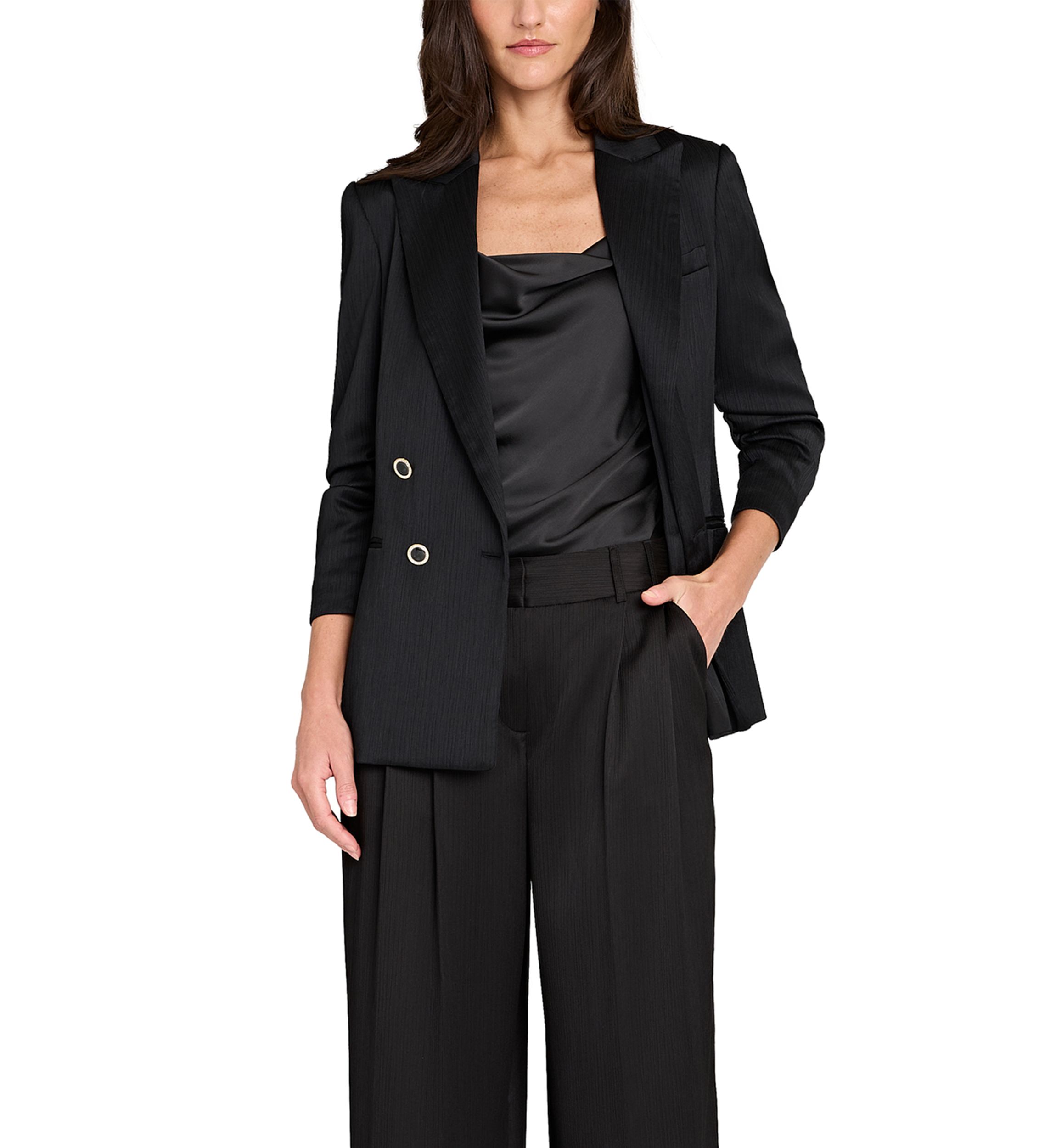 Womens Satin Blazer
