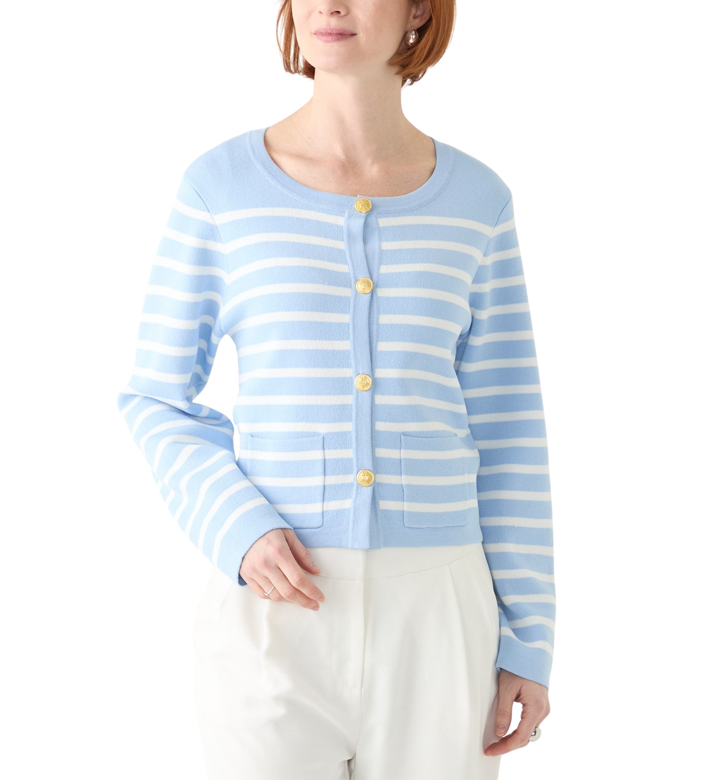 Womens Punto Milano Cardigan with Buttons