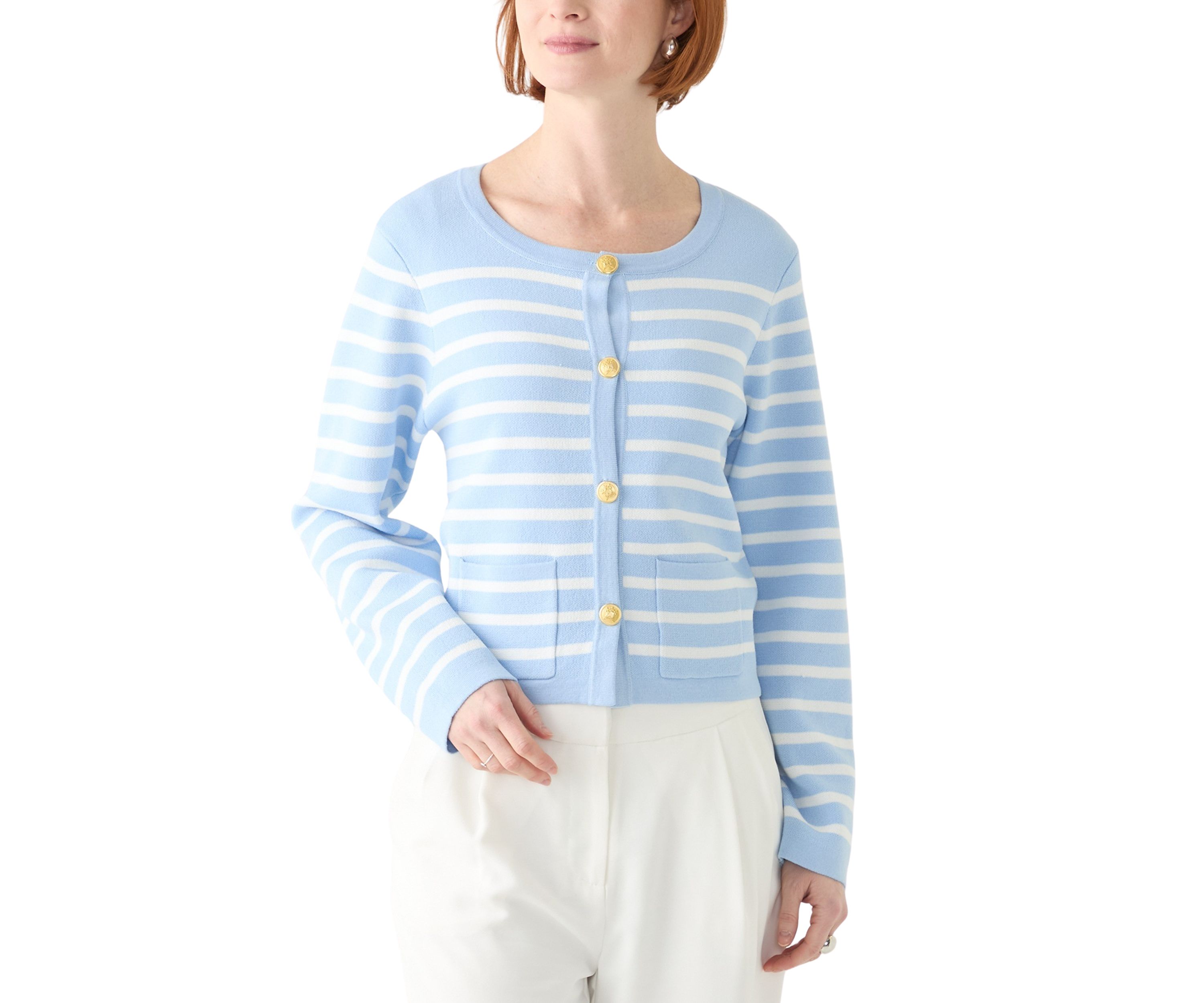 Womens Punto Milano Cardigan with Buttons