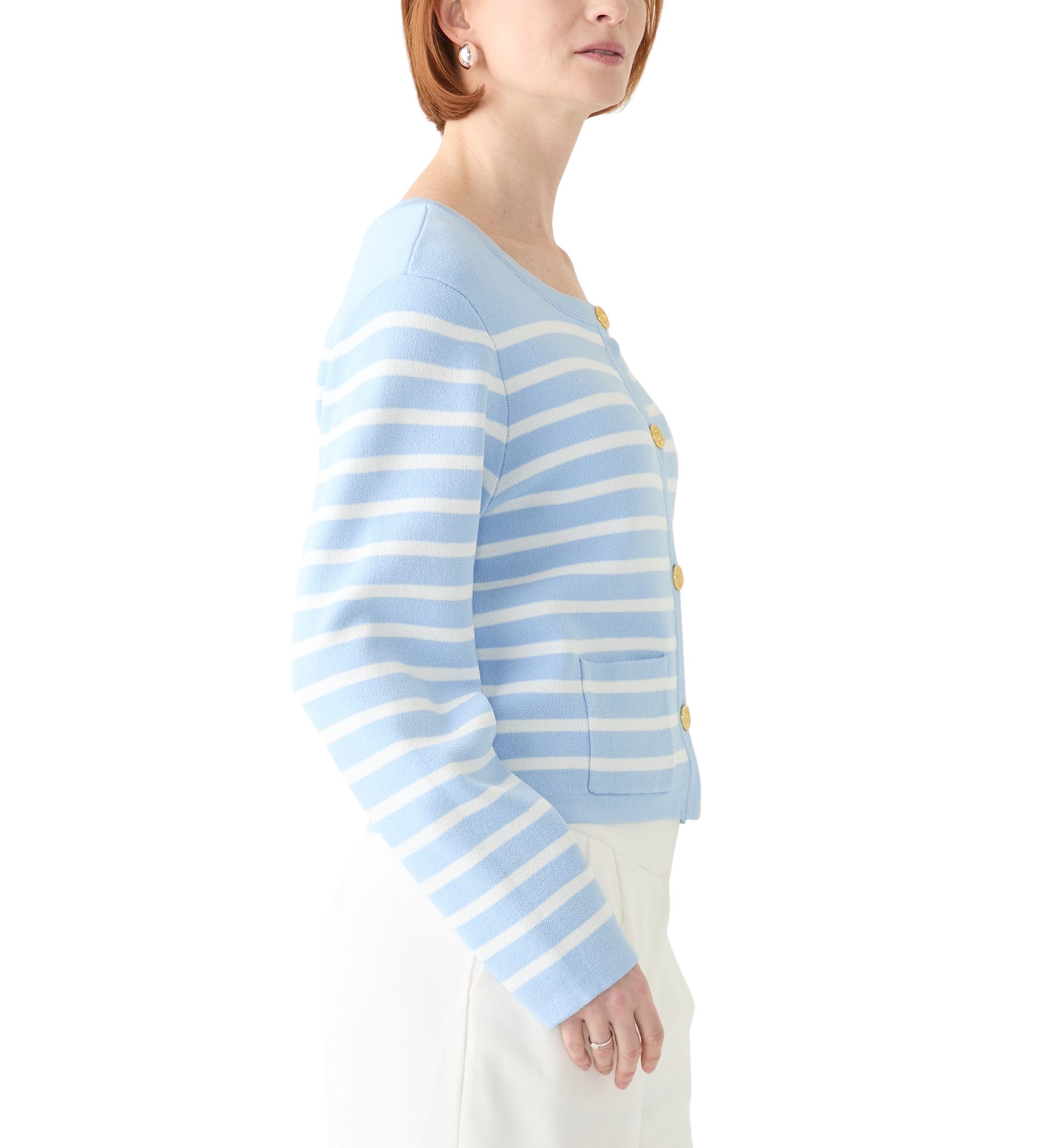 Womens Punto Milano Cardigan with Buttons