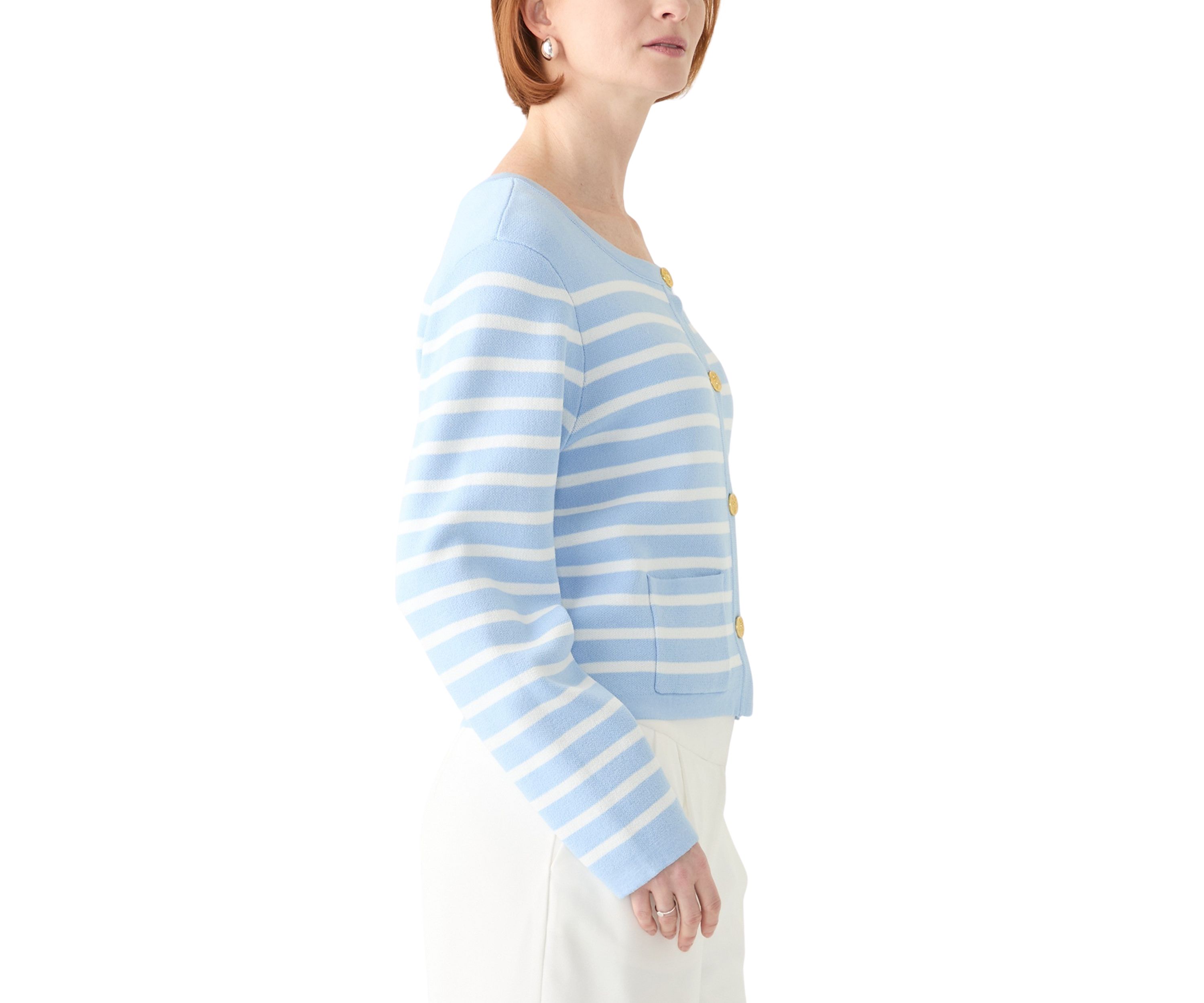 Womens Punto Milano Cardigan with Buttons