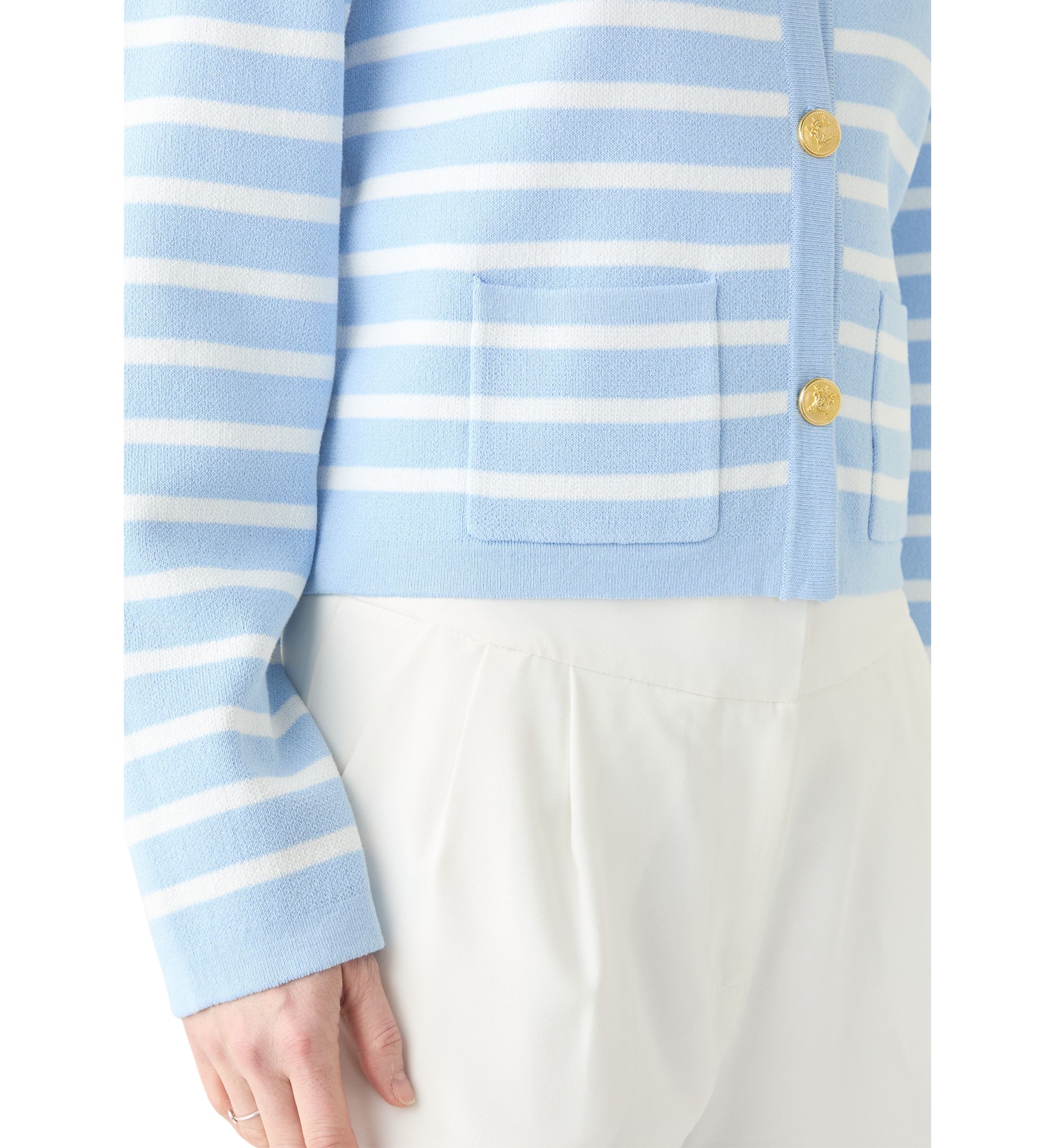 Womens Punto Milano Cardigan with Buttons