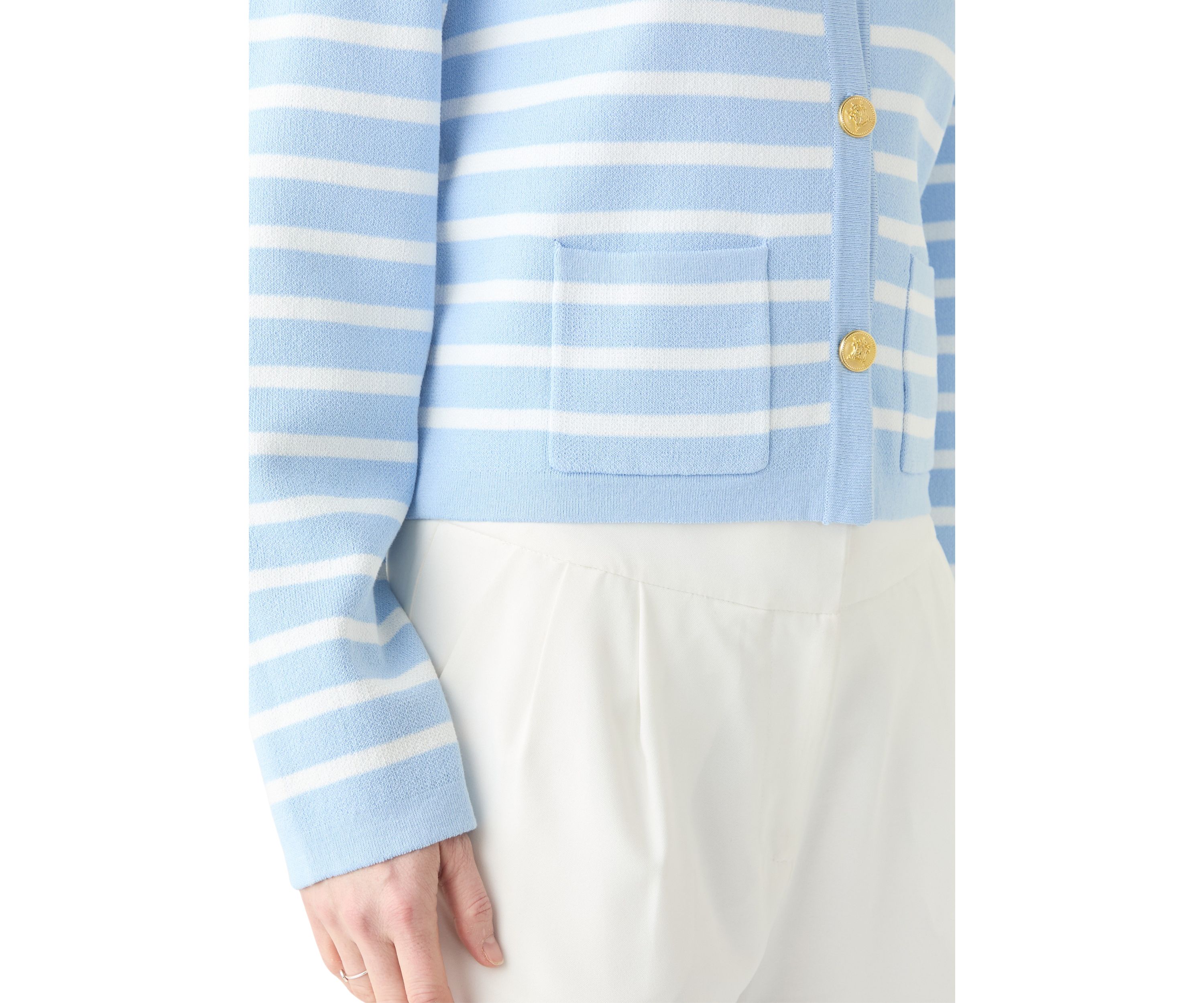 Womens Punto Milano Cardigan with Buttons