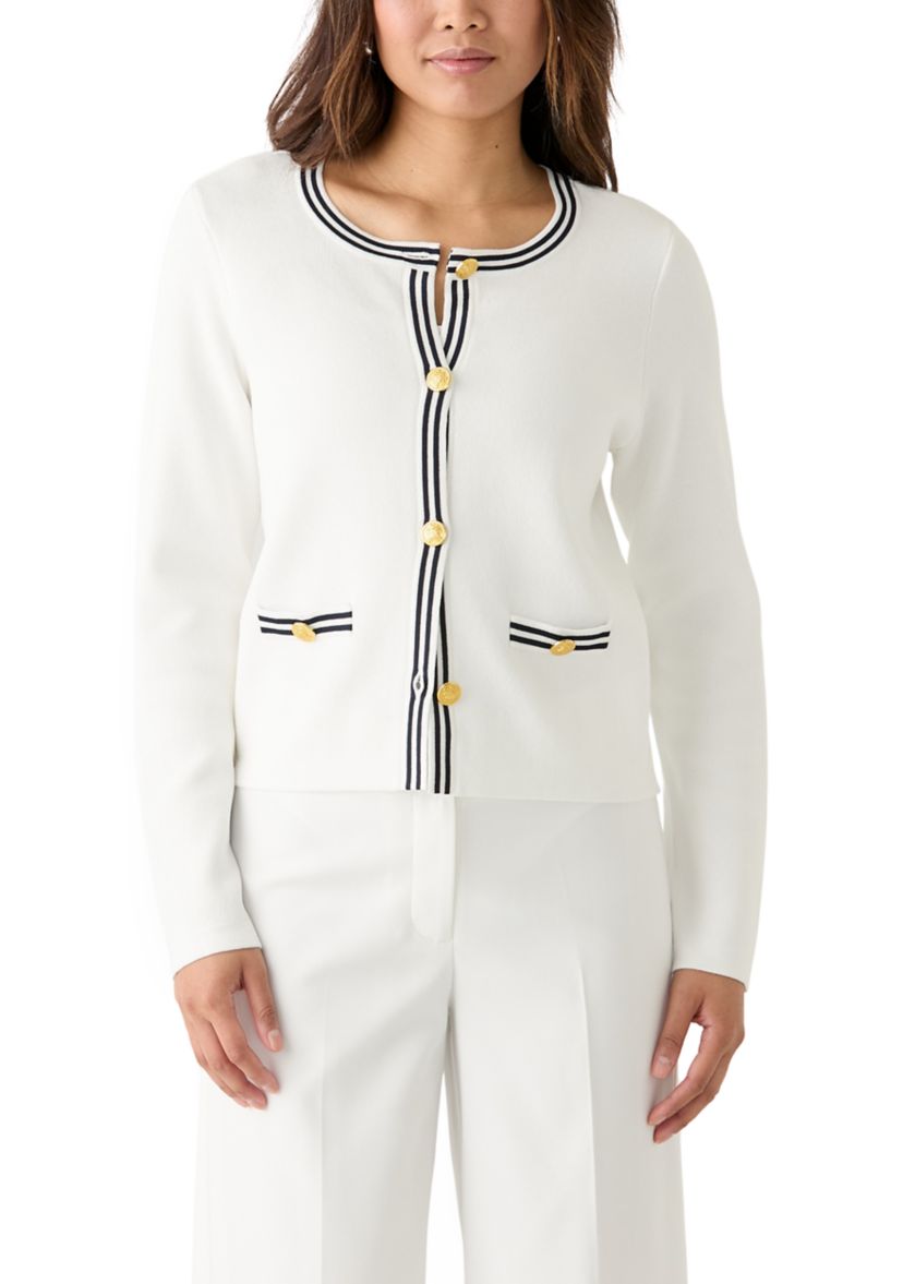 Womens Punto Milano Cardigan with Buttons