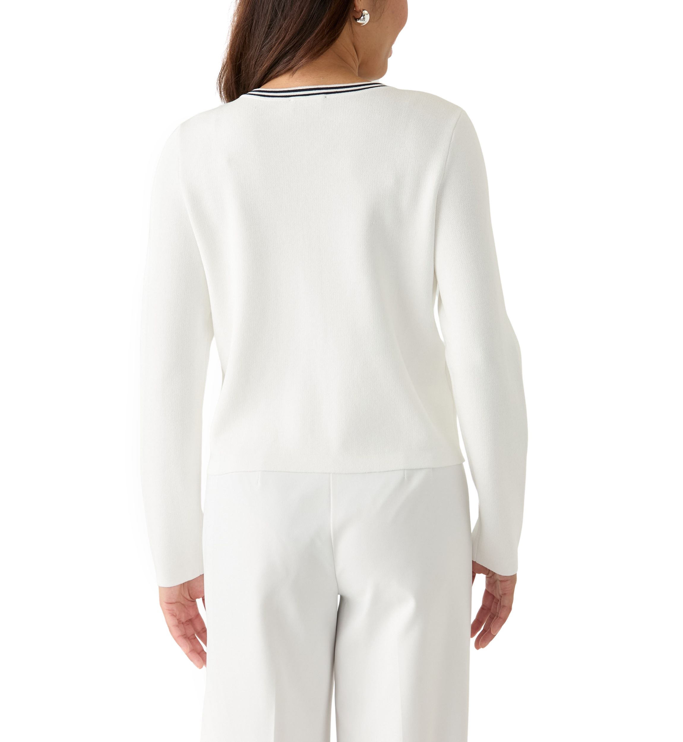 Womens Punto Milano Cardigan with Buttons