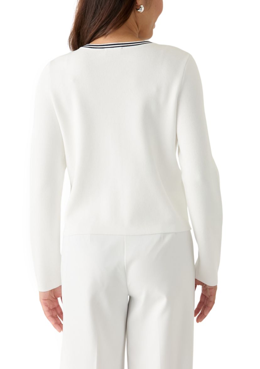Womens Punto Milano Cardigan with Buttons