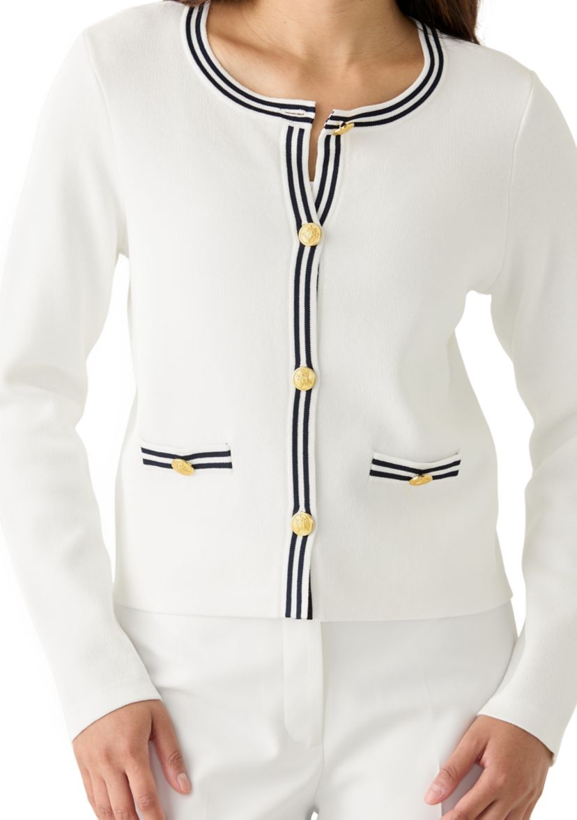 Womens Punto Milano Cardigan with Buttons