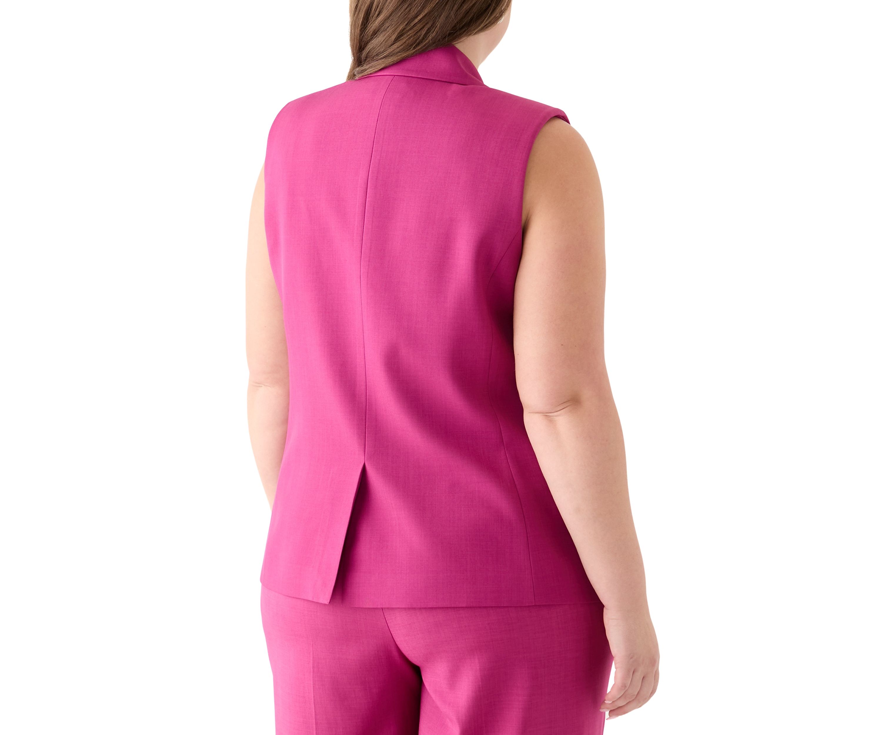 Plus Size Woven Vest