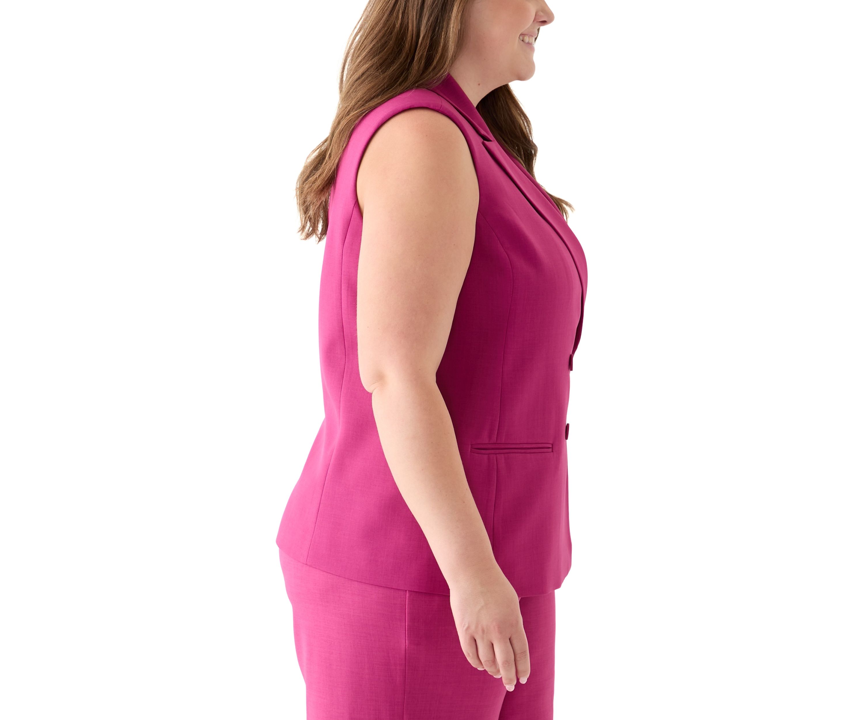 Plus Size Woven Vest