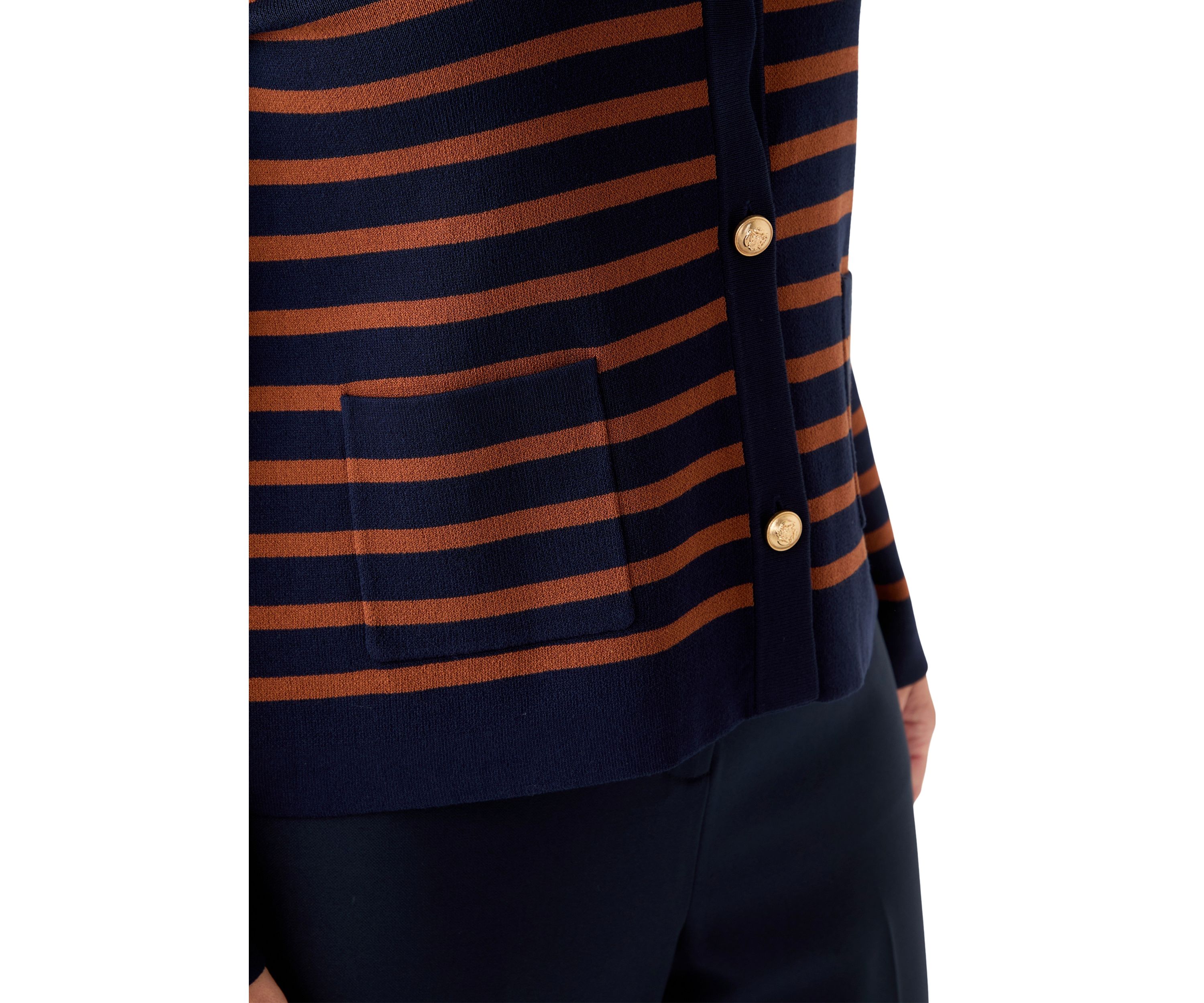 Plus Size Punto Milano Cardigan with Buttons