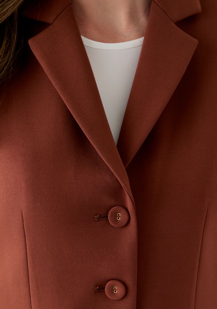 Womens 3 Button Ponte Jacket