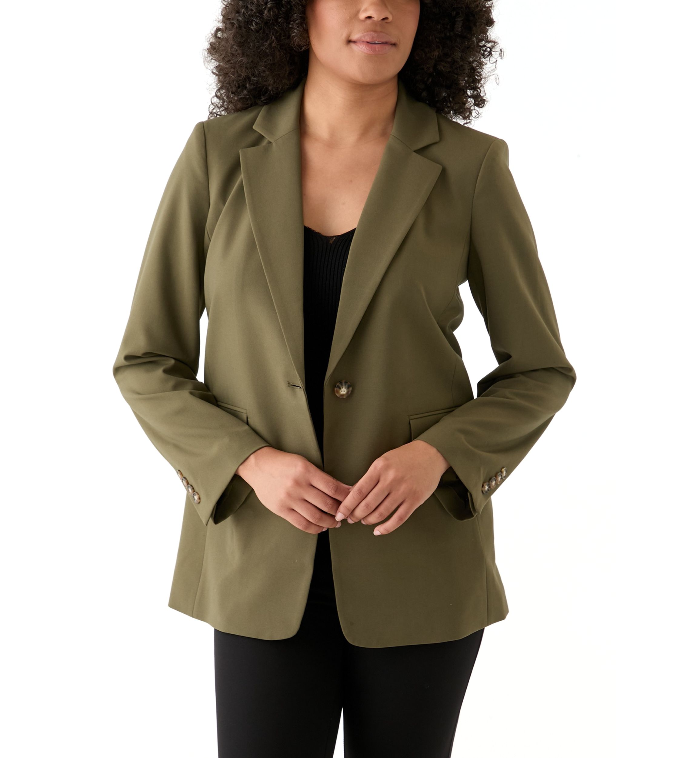 Womens Woven Long Suit Separate Jacket