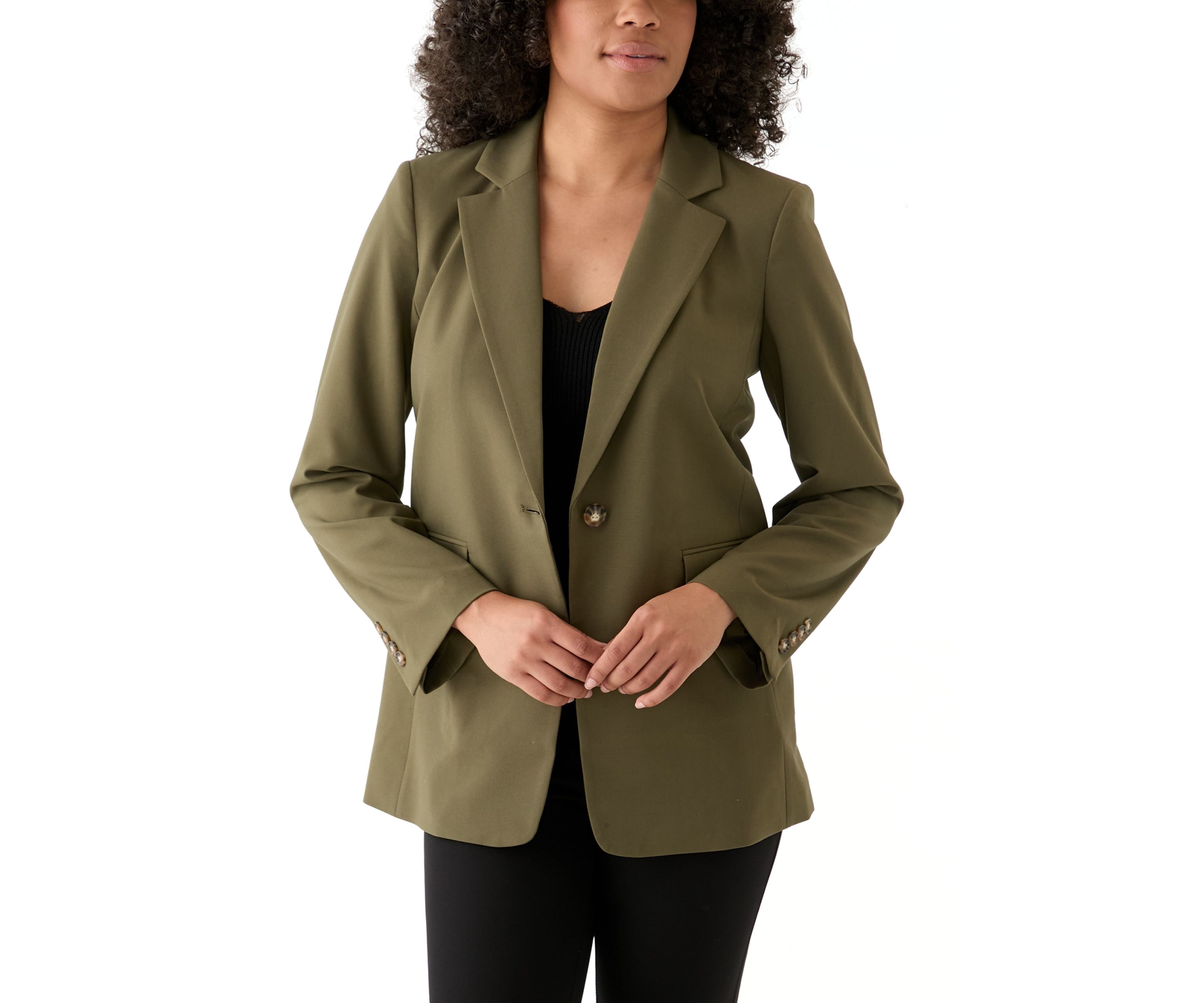Womens Woven Long Suit Separate Jacket