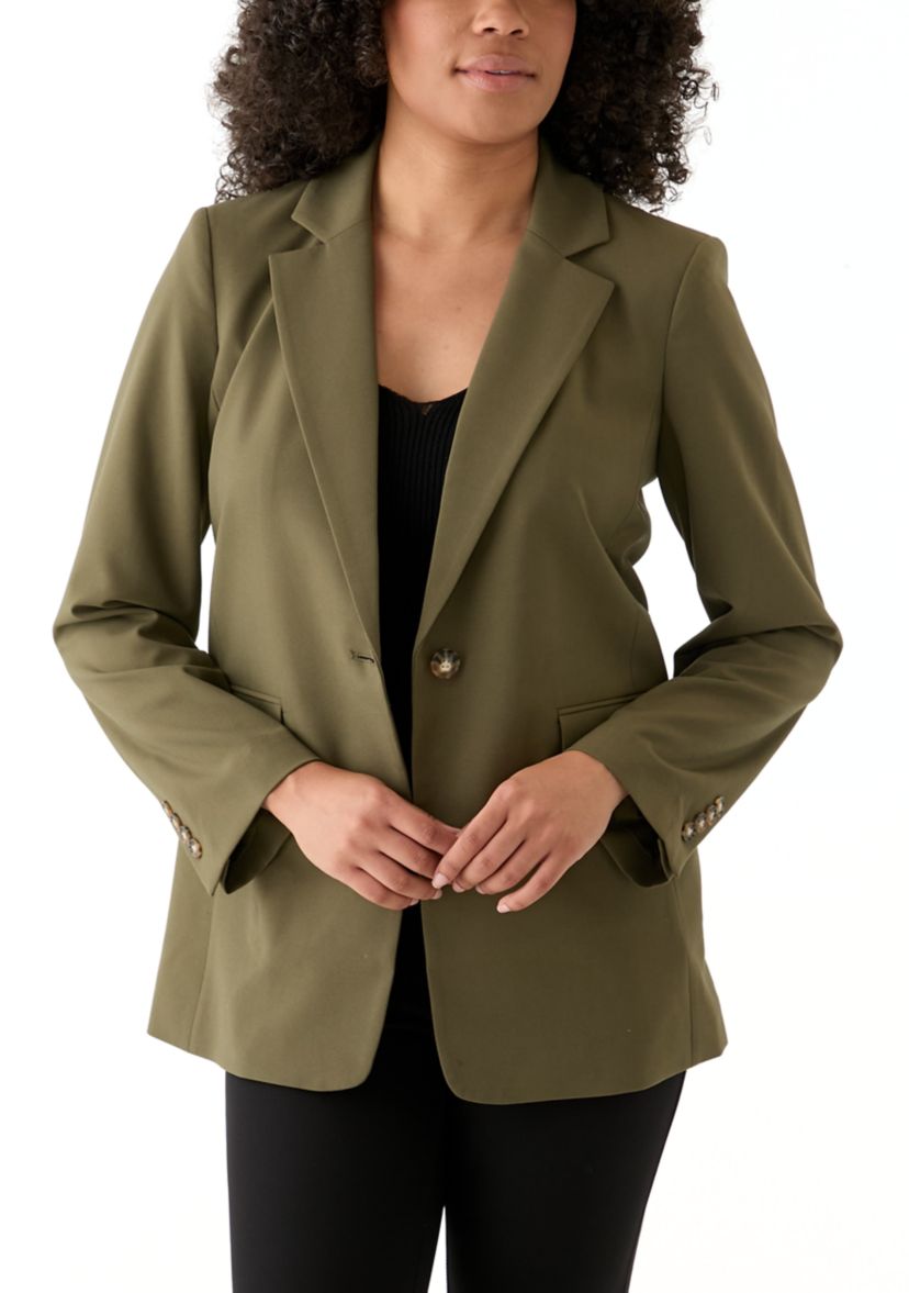 Womens Woven Long Suit Separate Jacket