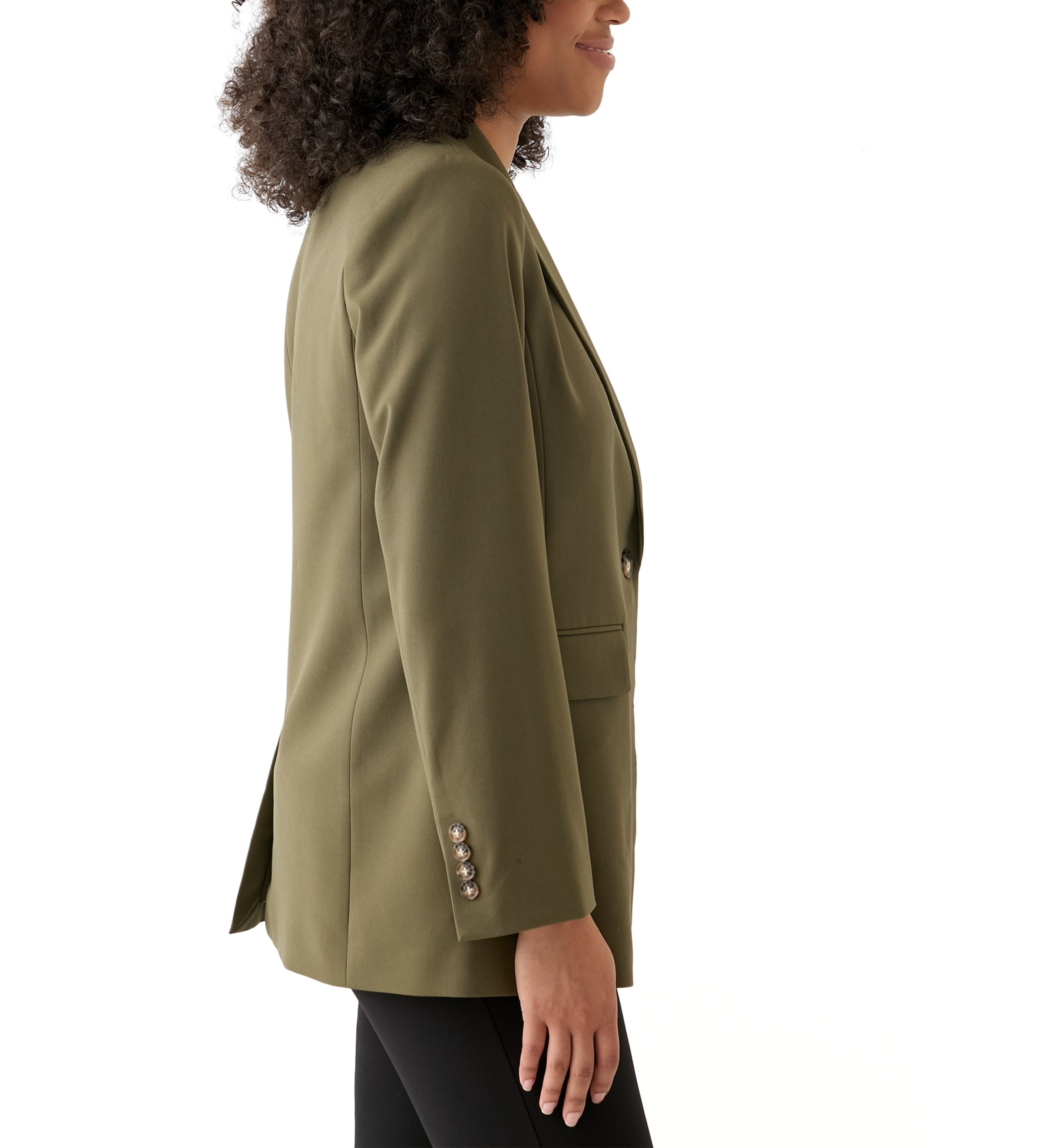 Womens Woven Long Suit Separate Jacket